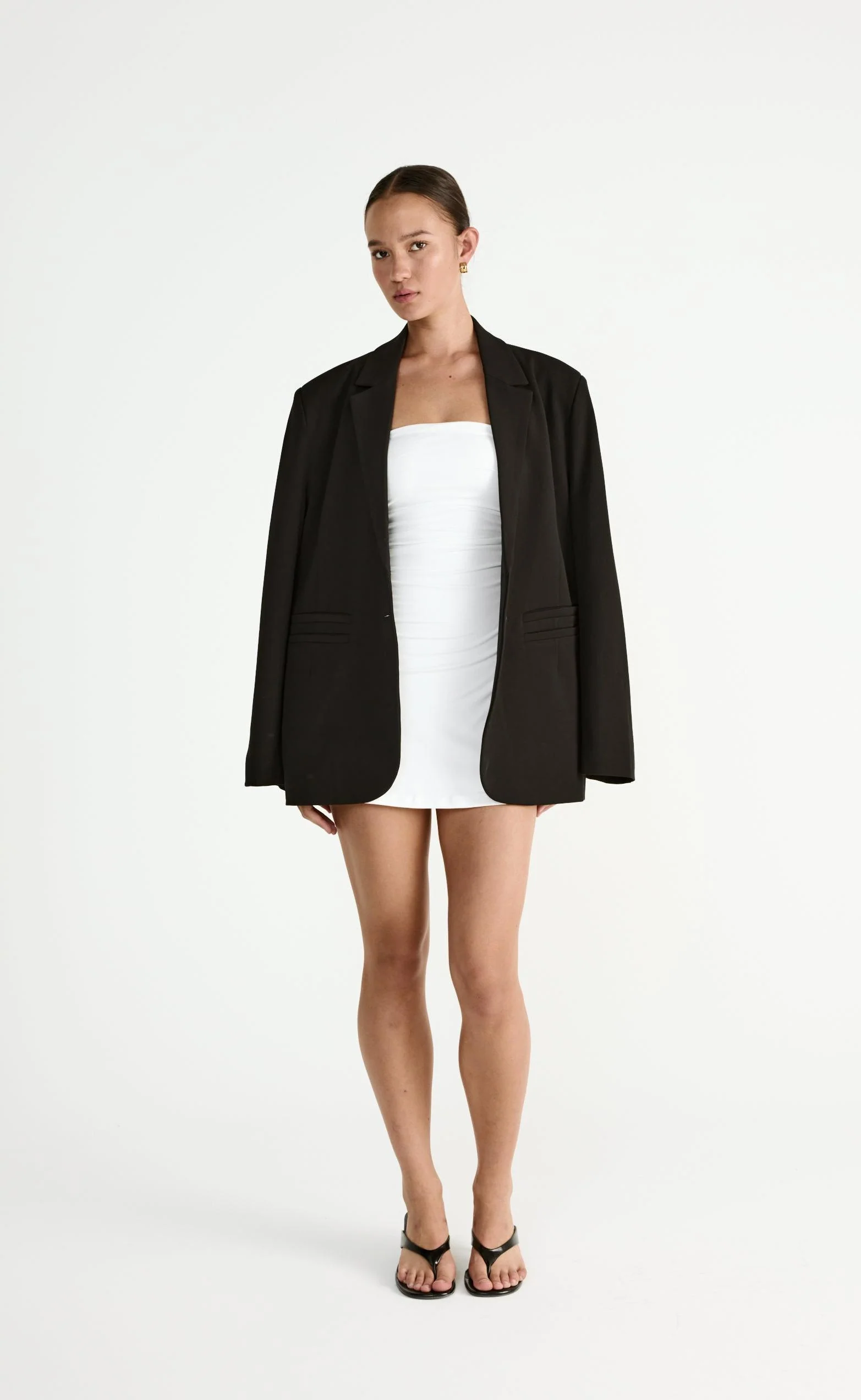 Sarie Mini Dress (White) - Image 5