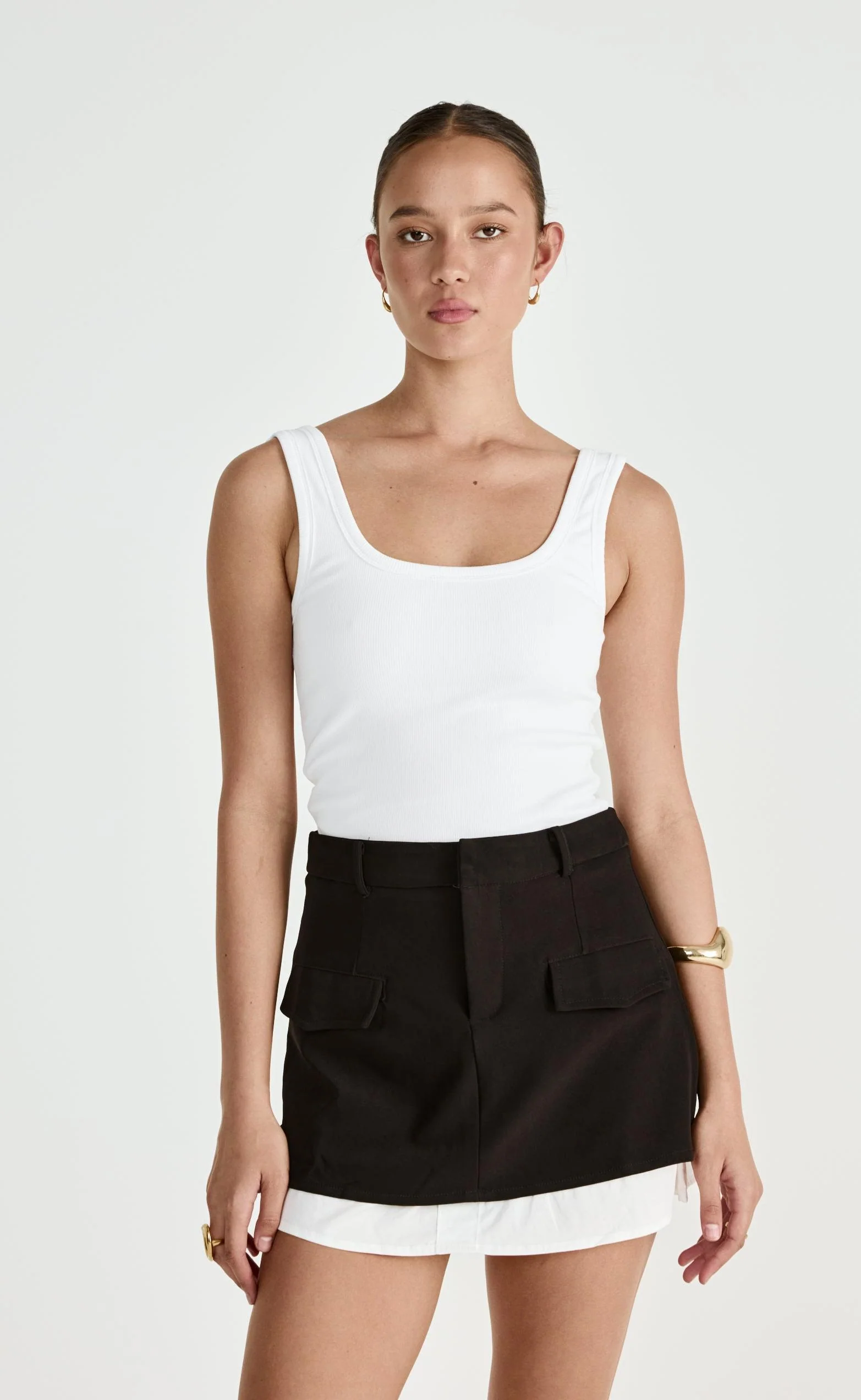 Scarlette Mini Skirt (Black) - Image 6