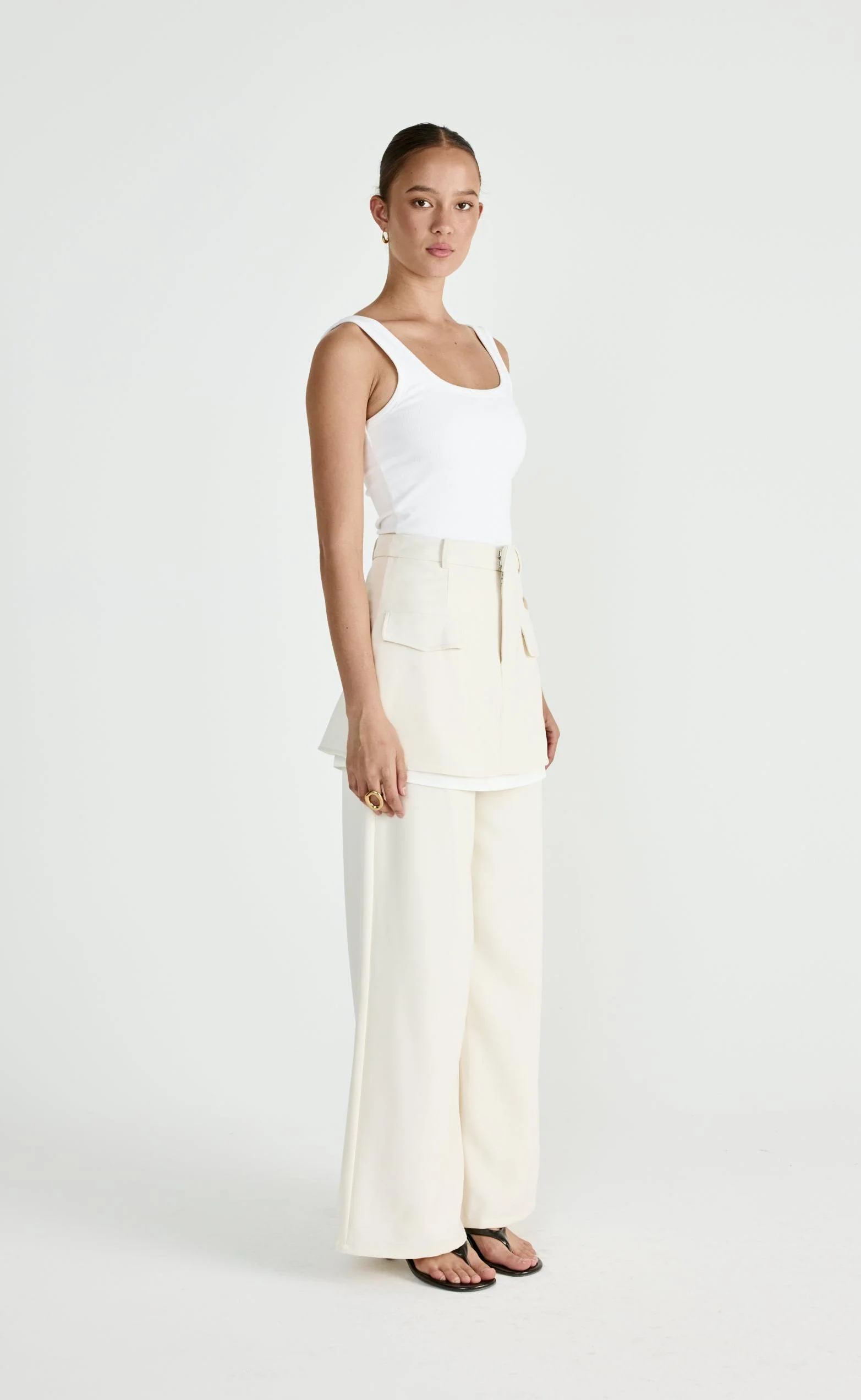 Scarlette Mini Skirt (Oat) - Image 5