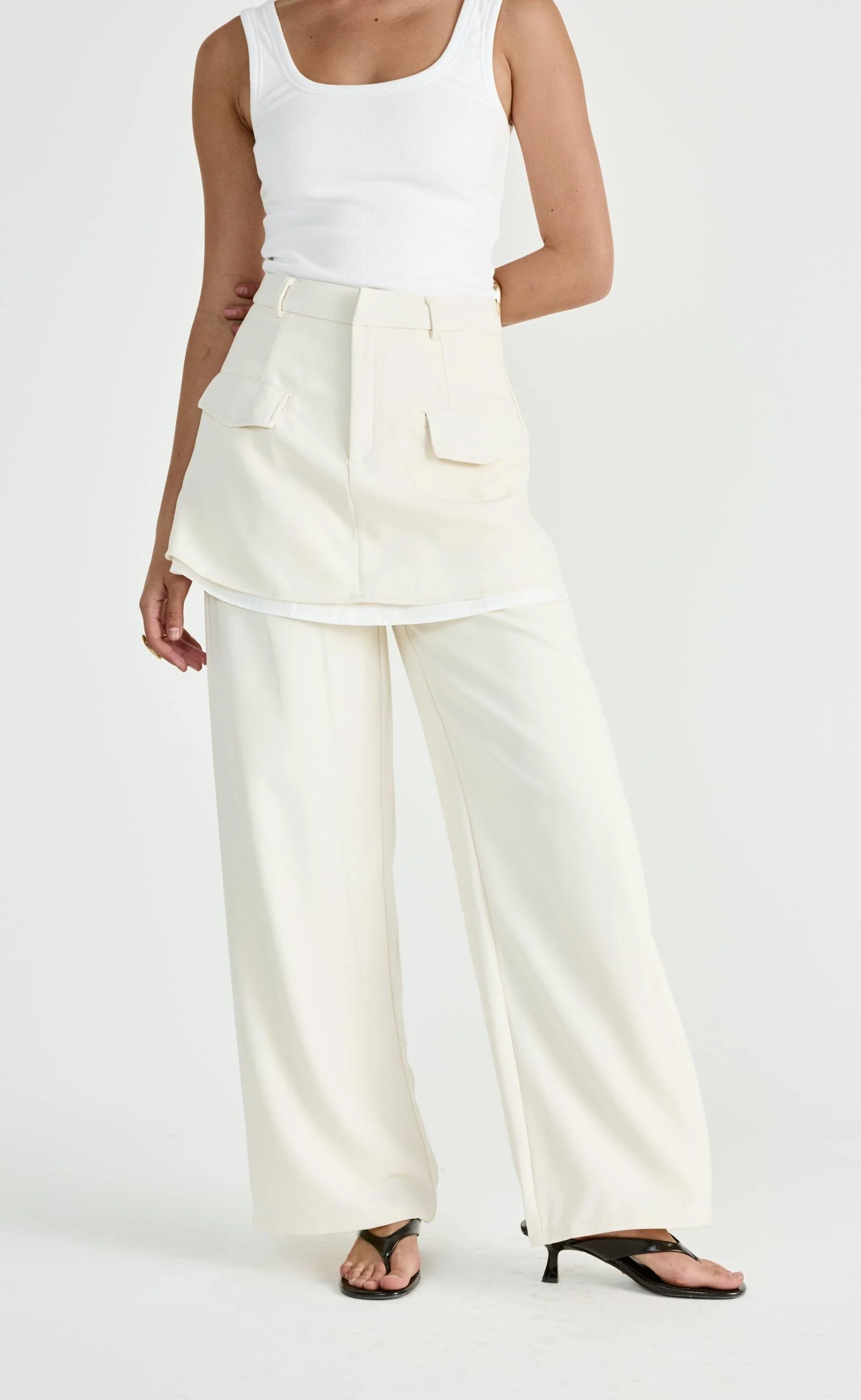 Scarlette Mini Skirt (Oat) - Image 7