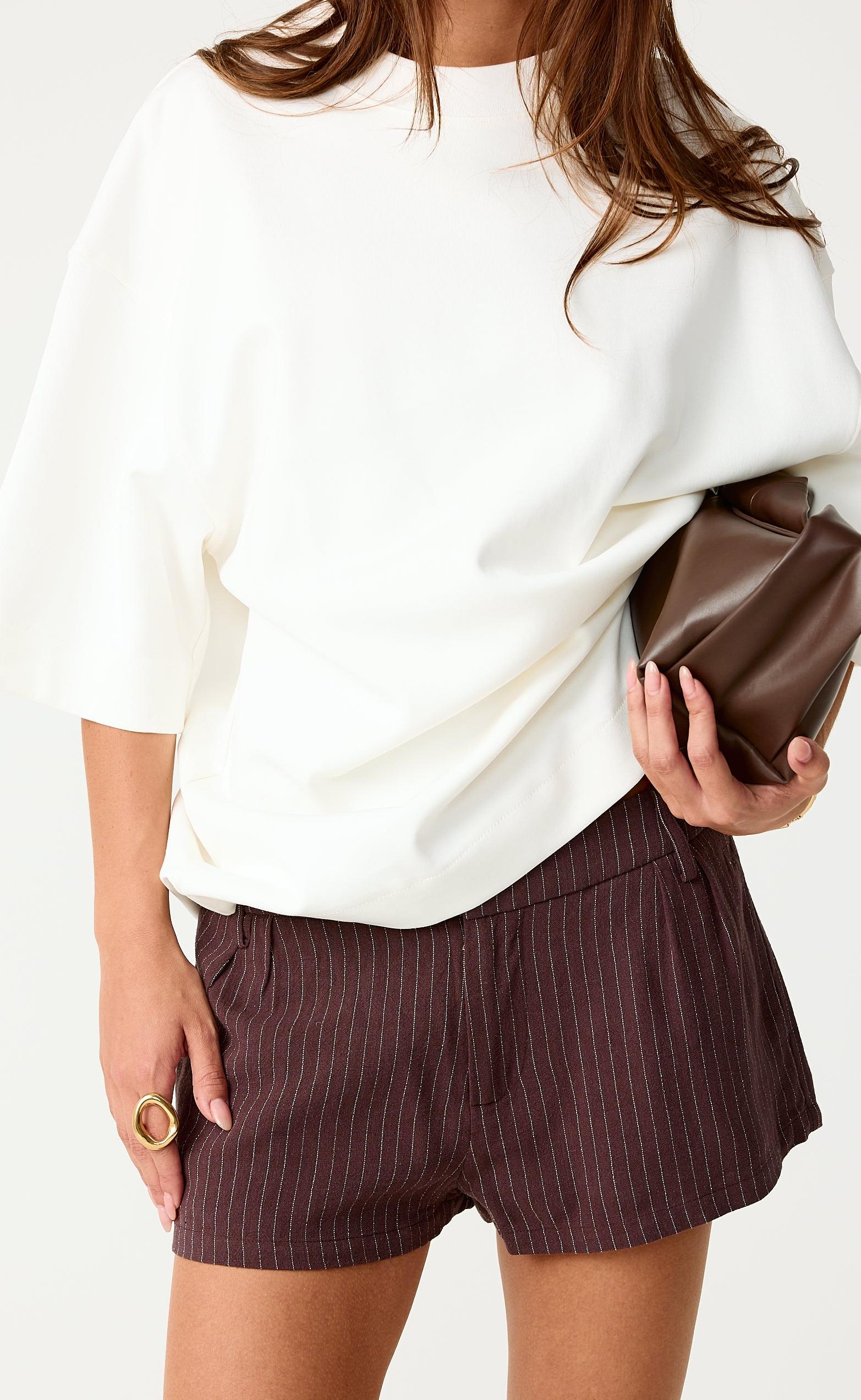 Sean Shorts (Choc Stripe) - Image 2