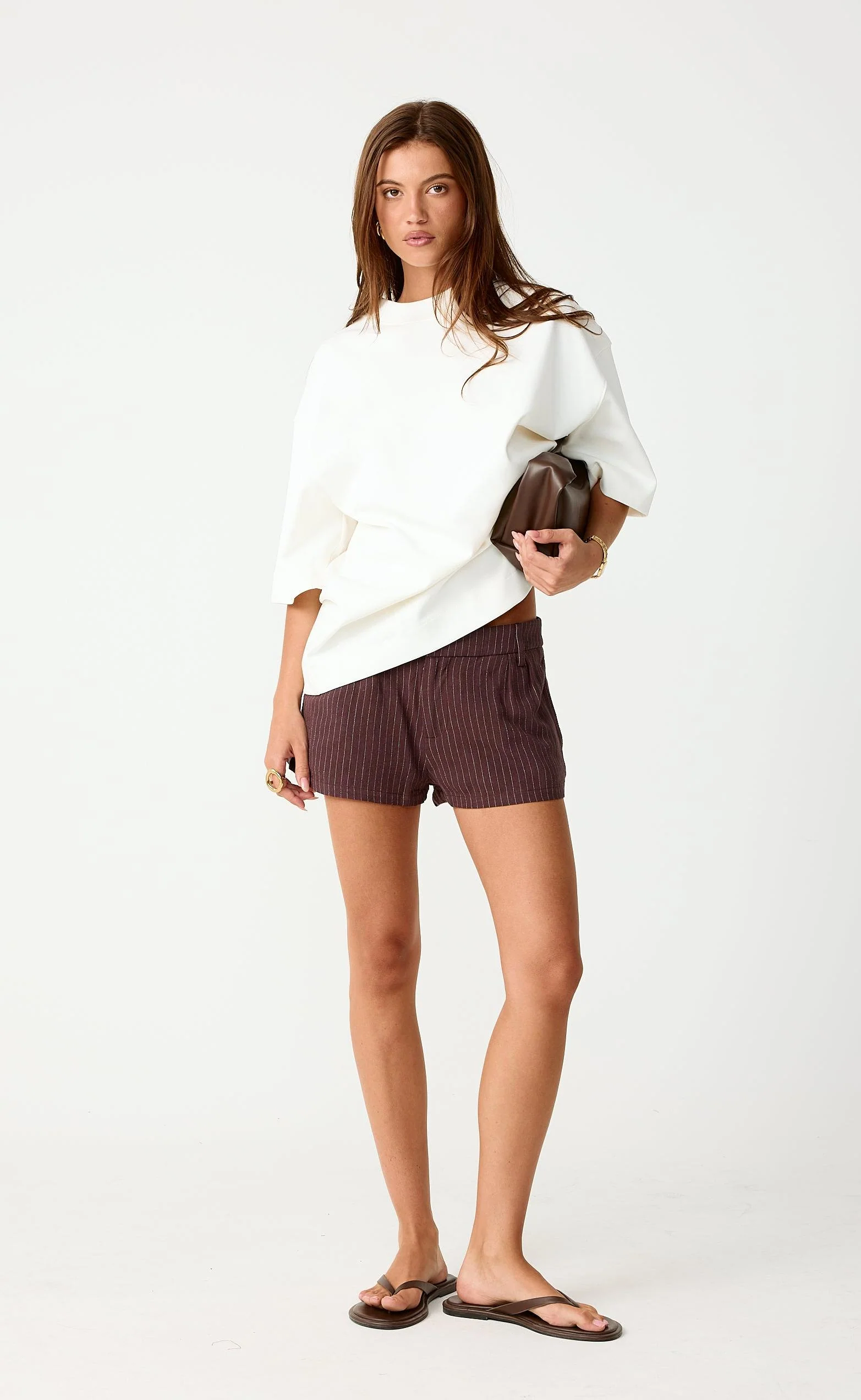 Sean Shorts (Choc Stripe) - Image 4
