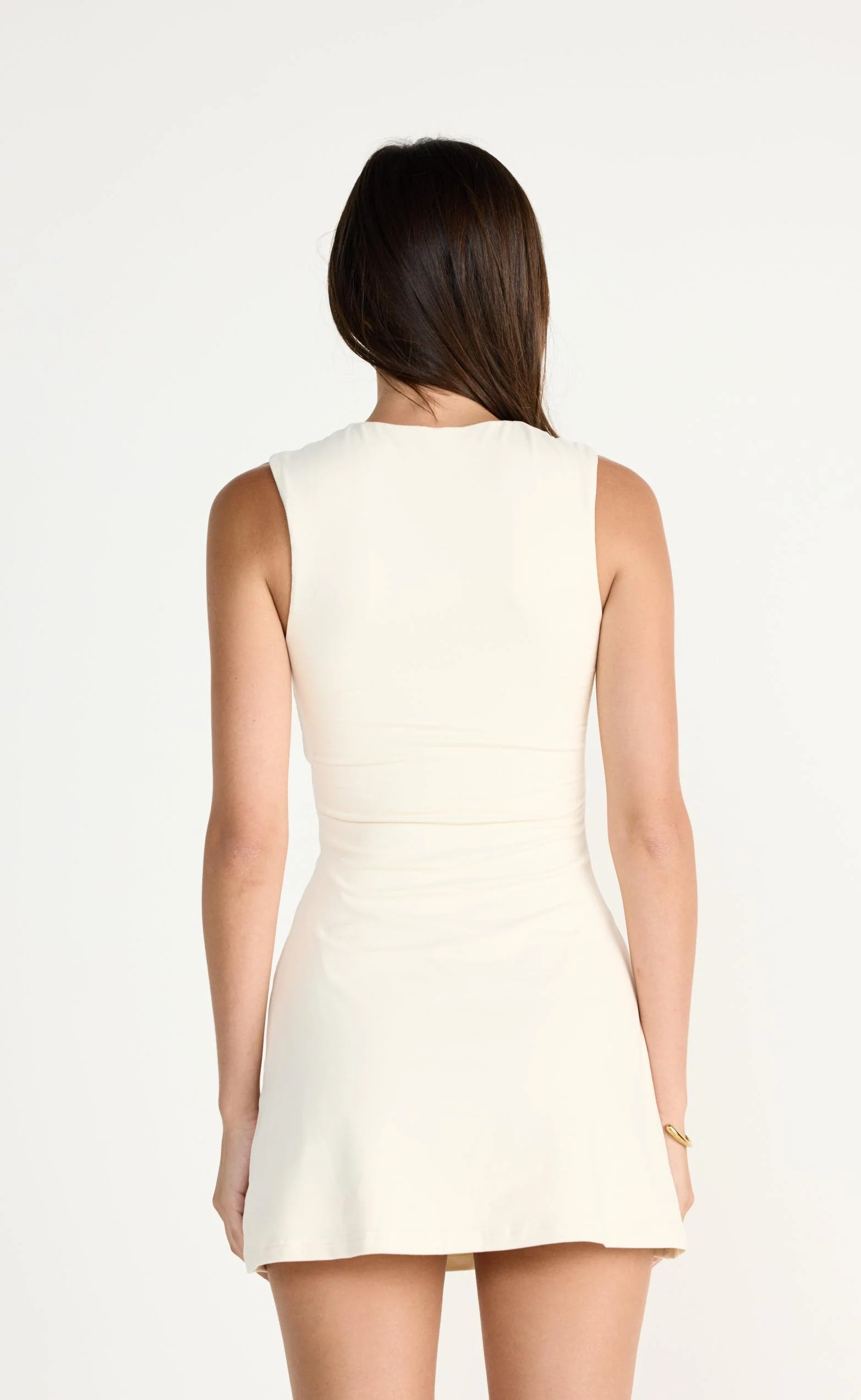 Seaside Mini Dress (Oat) - Image 3