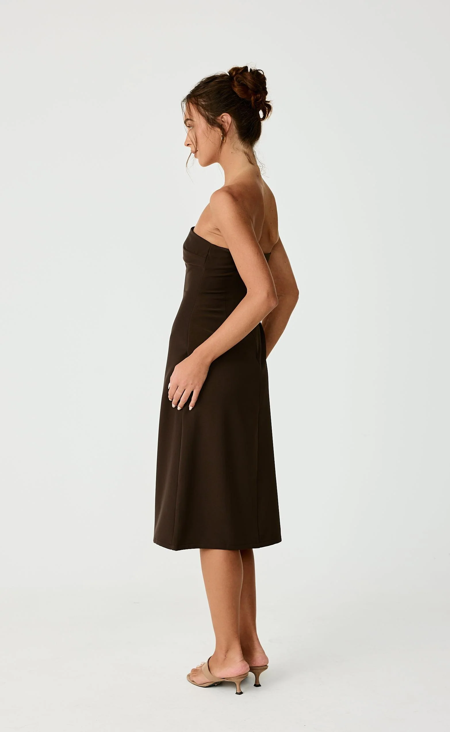 Sebel Midi Dress (Chocolate) - Image 3