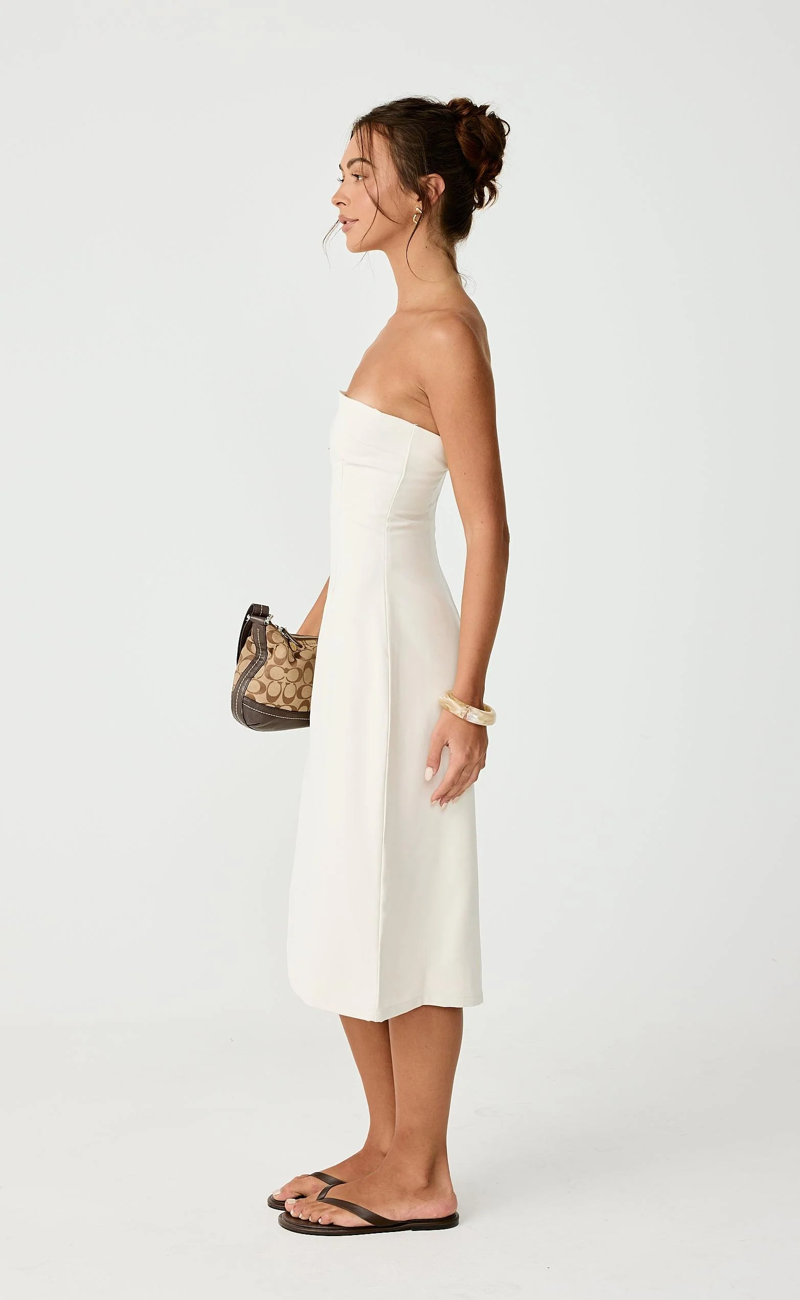 Sebel Midi Dress (Oat) - Image 7