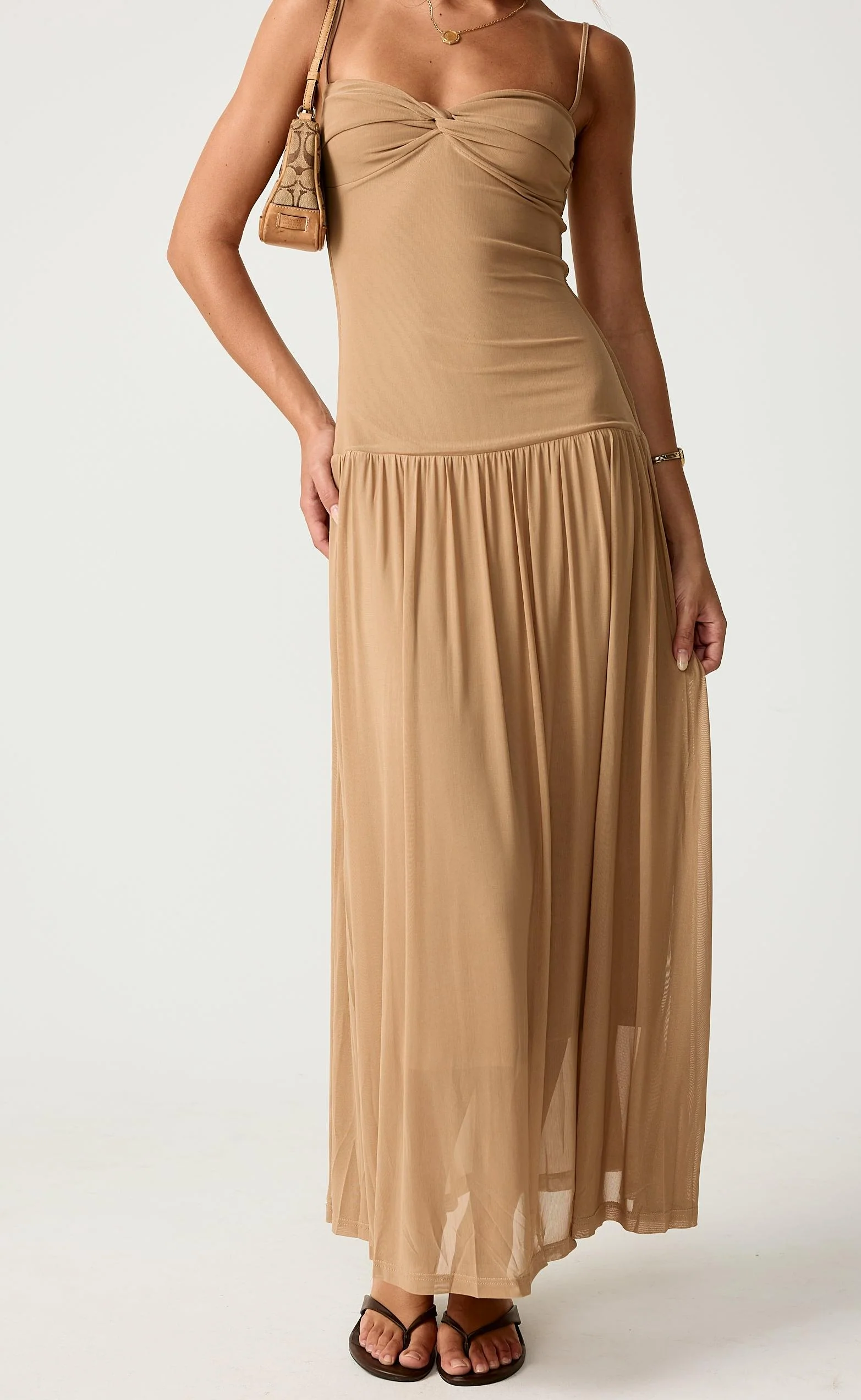 Seduce Maxi Dress (Nude) - Image 9