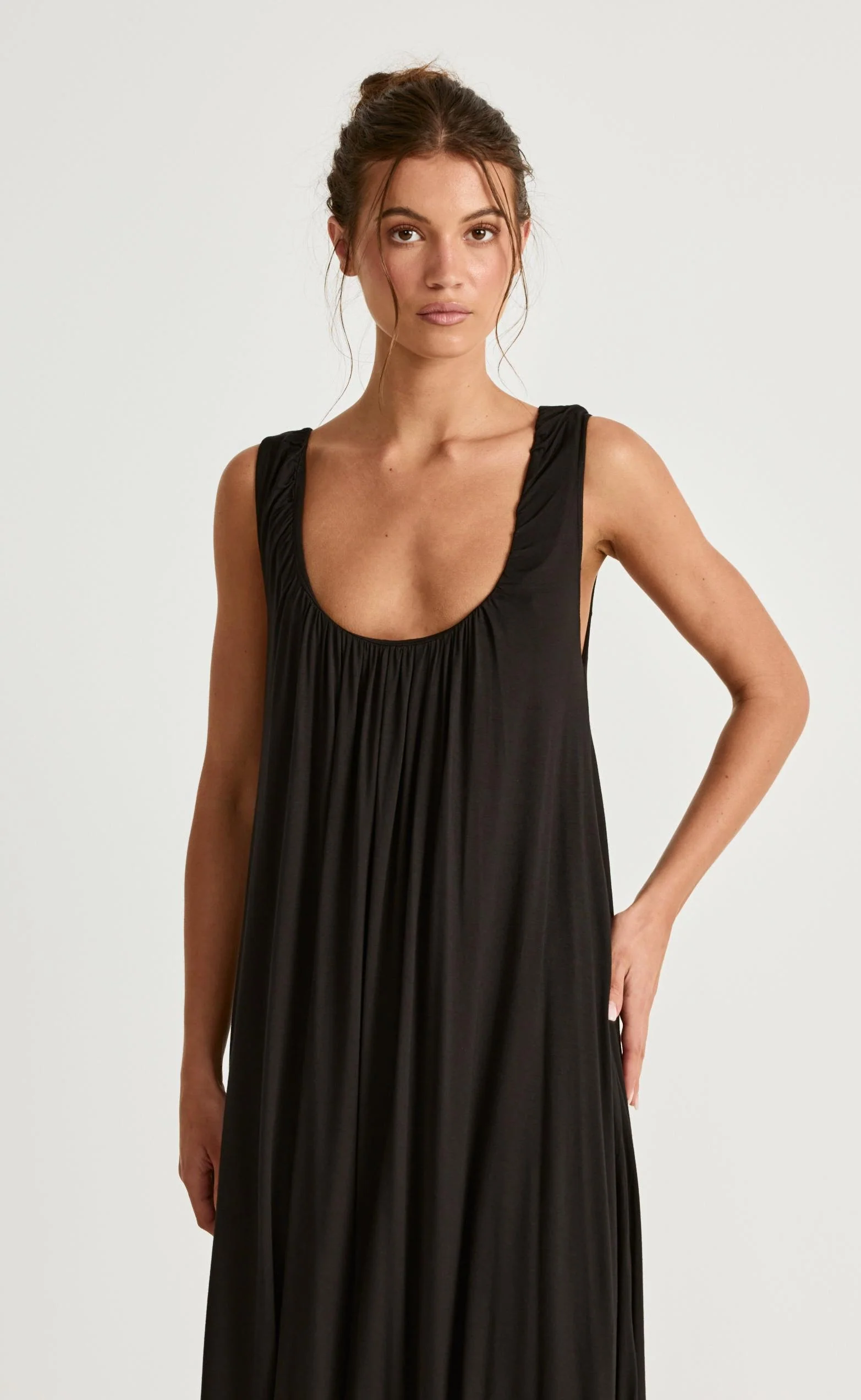 Selena Maxi Dress (Black) - Image 3