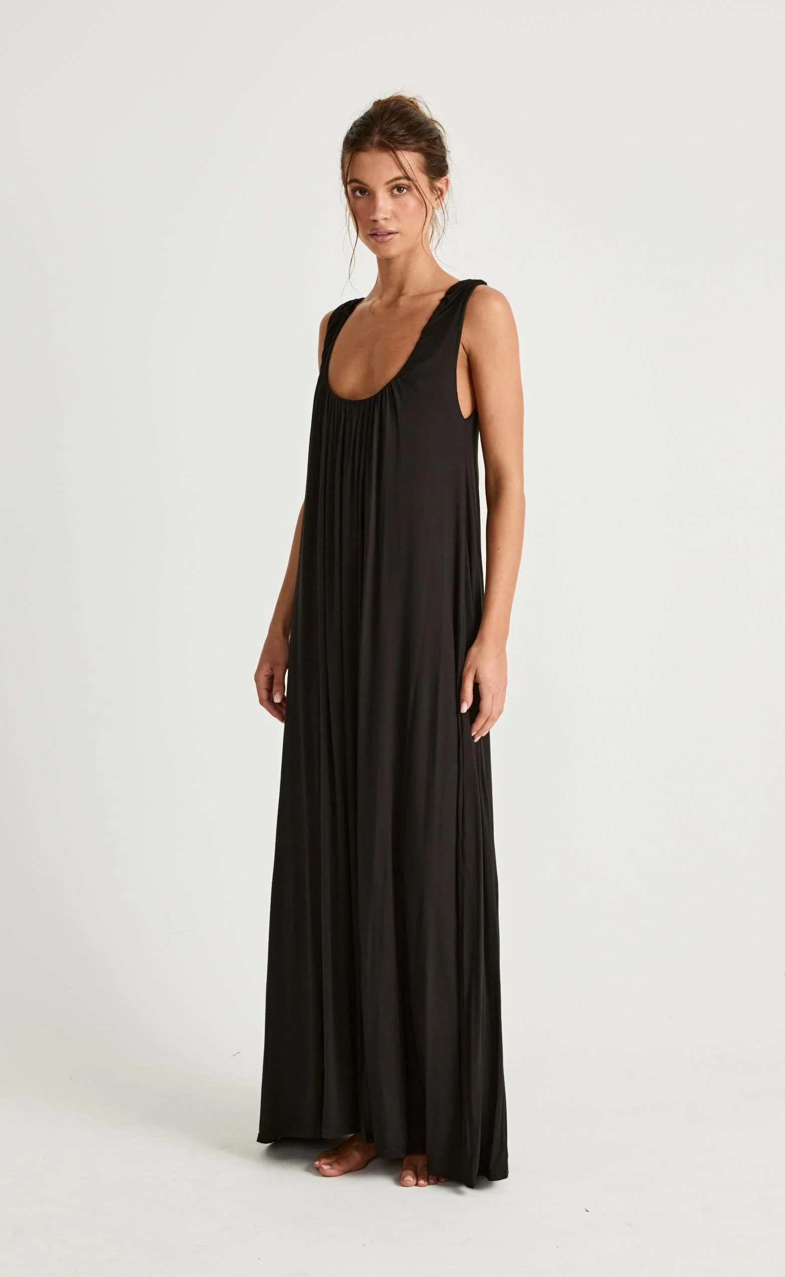 Selena Maxi Dress (Black) - Image 4