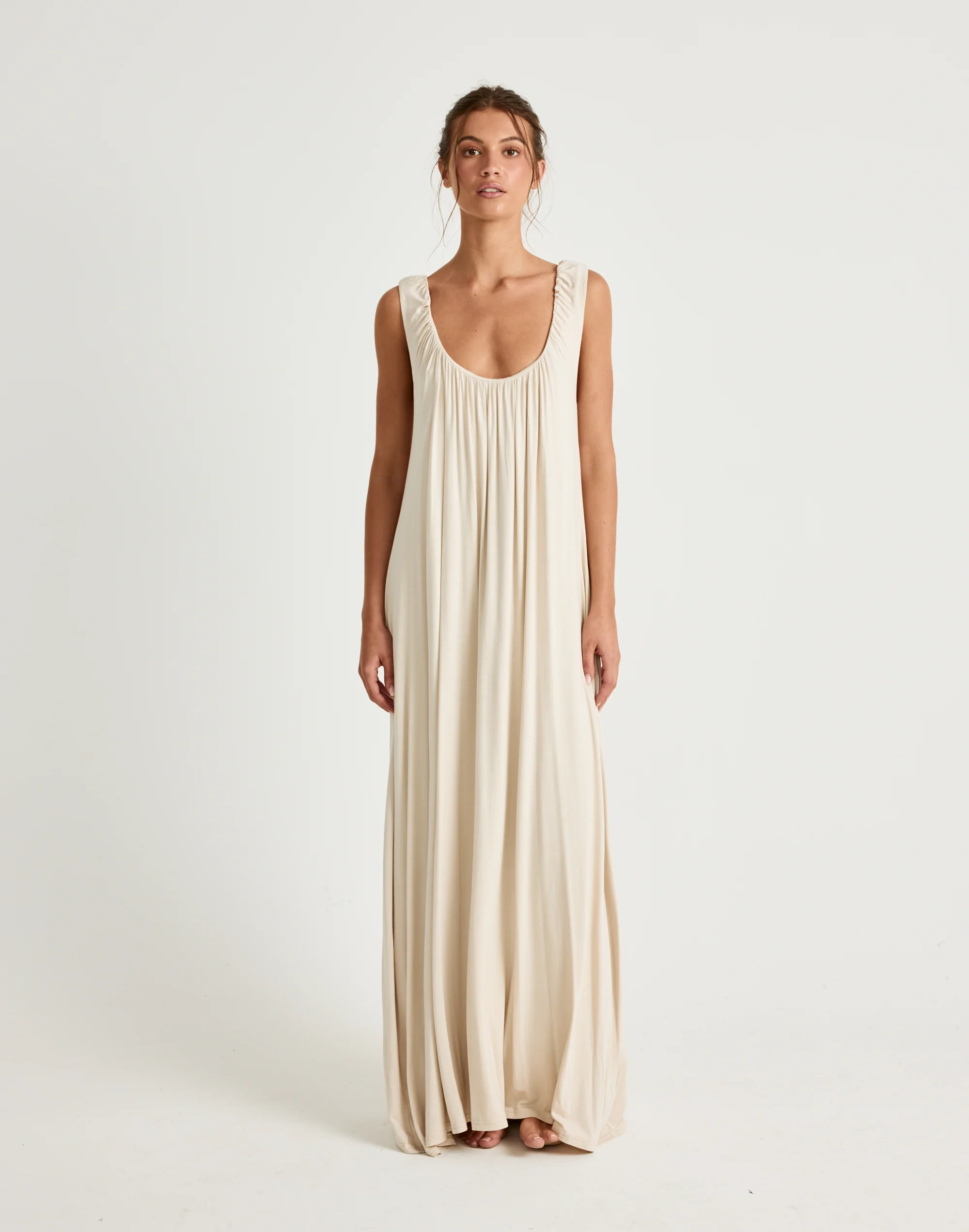 Selena Maxi Dress (Iced Coffee) - Image 4