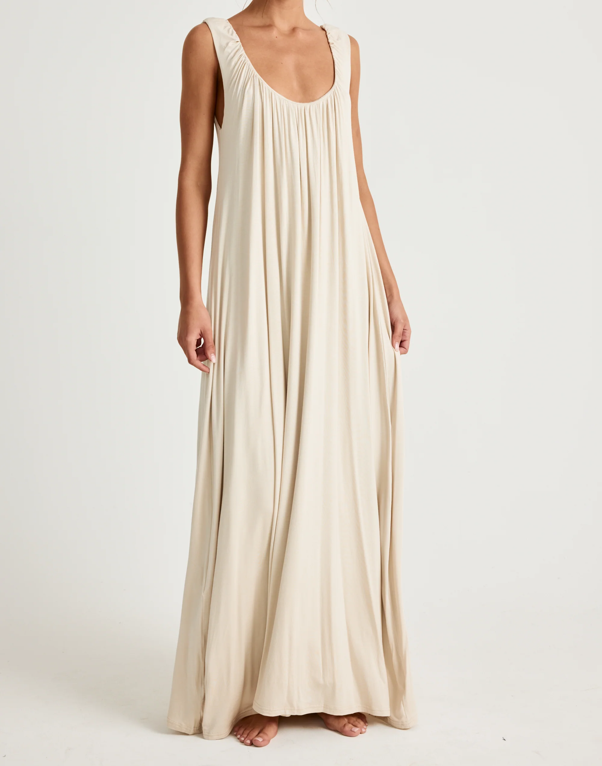 Selena Maxi Dress (Iced Coffee) - Image 6