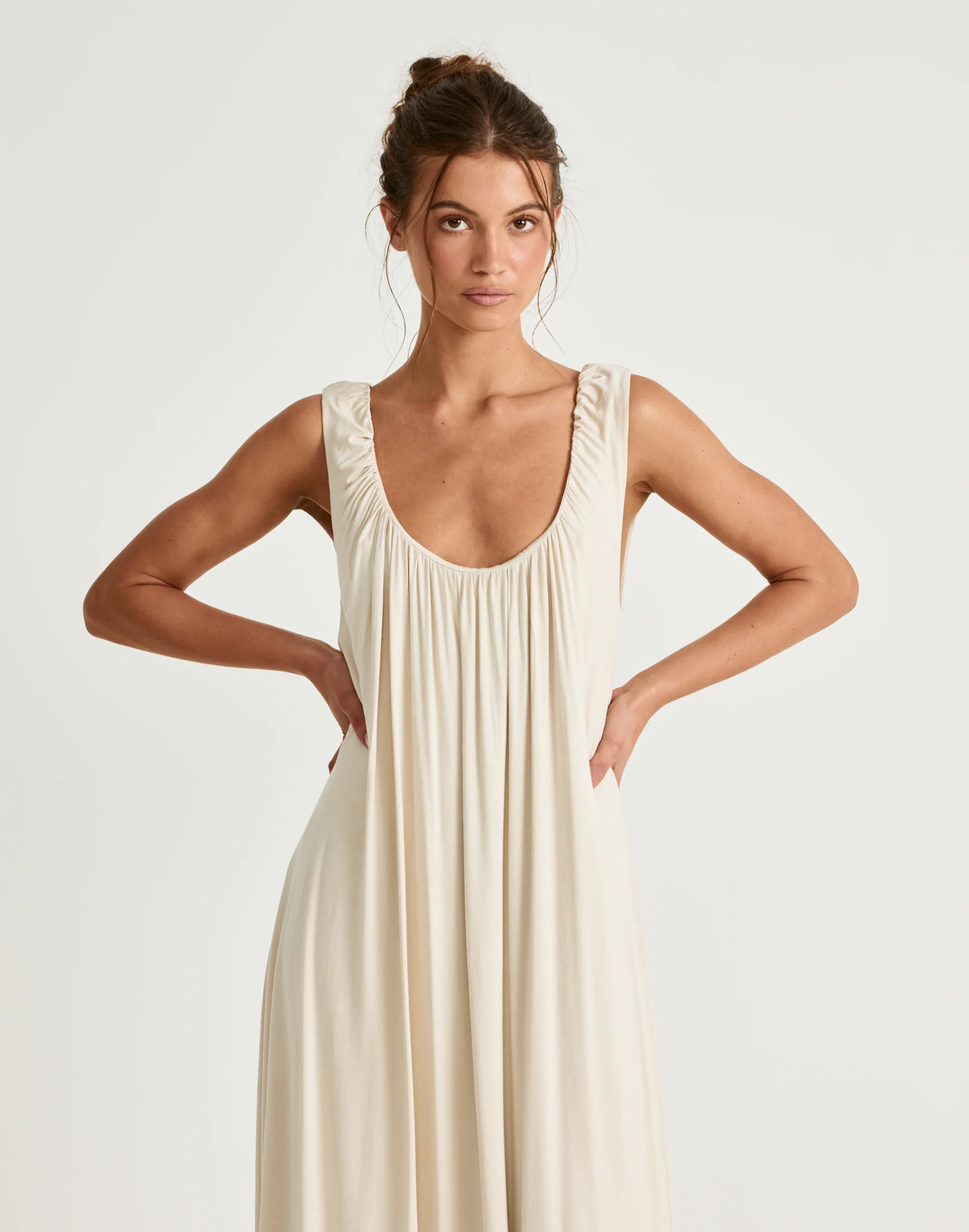 Selena Maxi Dress (Iced Coffee) - Image 7