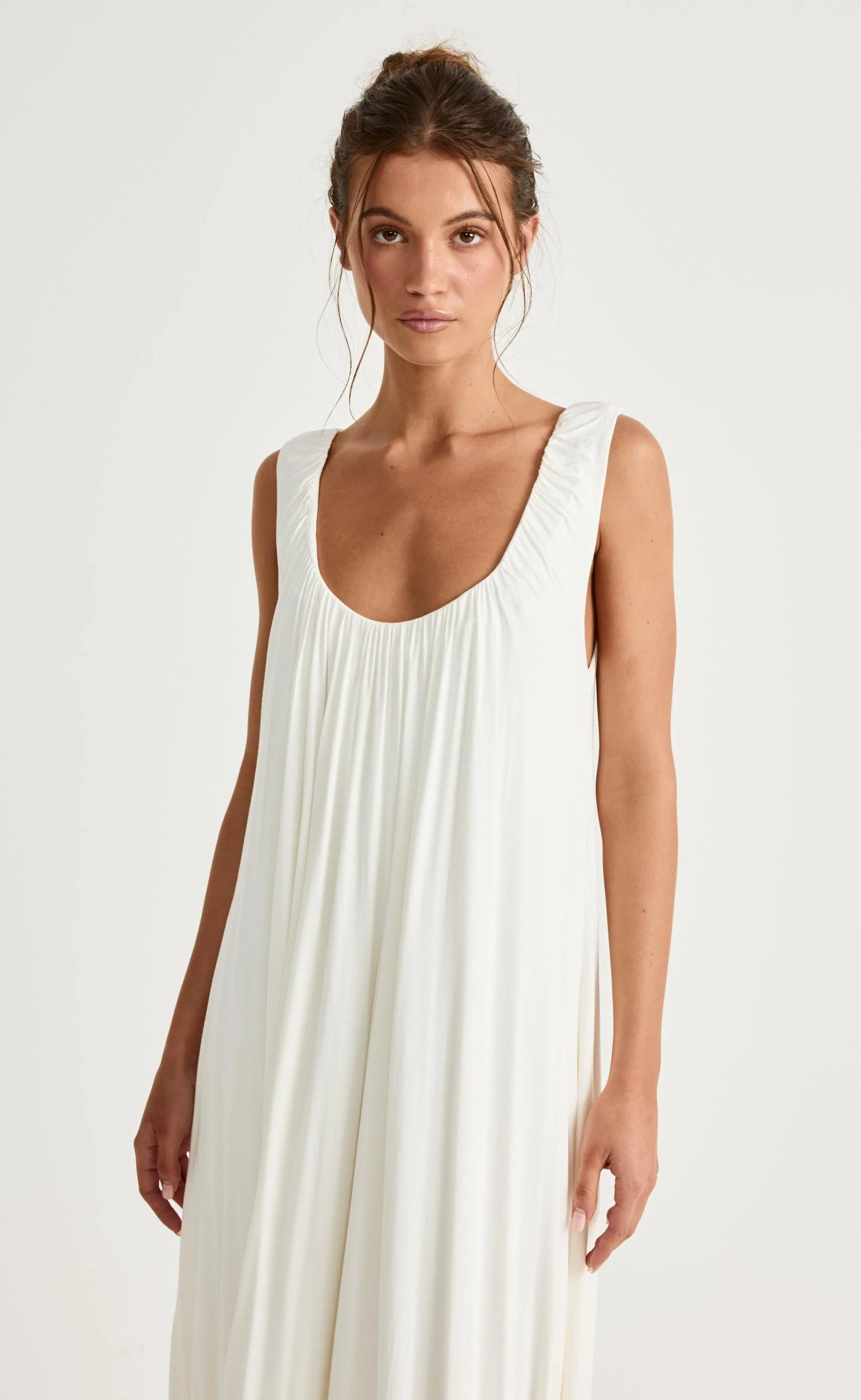 Selena Maxi Dress (Off White) - Image 3