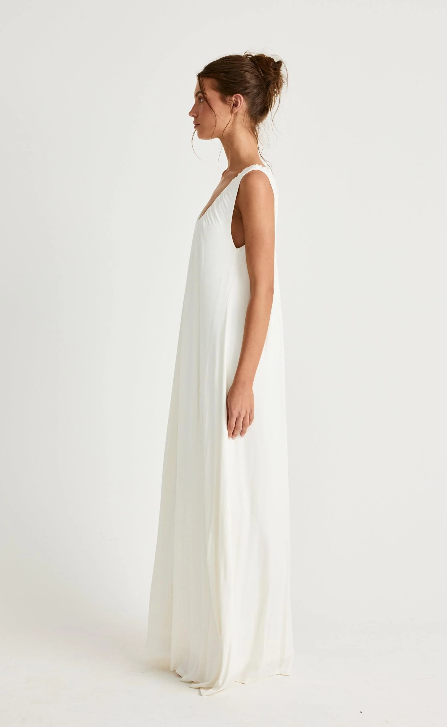 Selena Maxi Dress (Off White) - Image 6