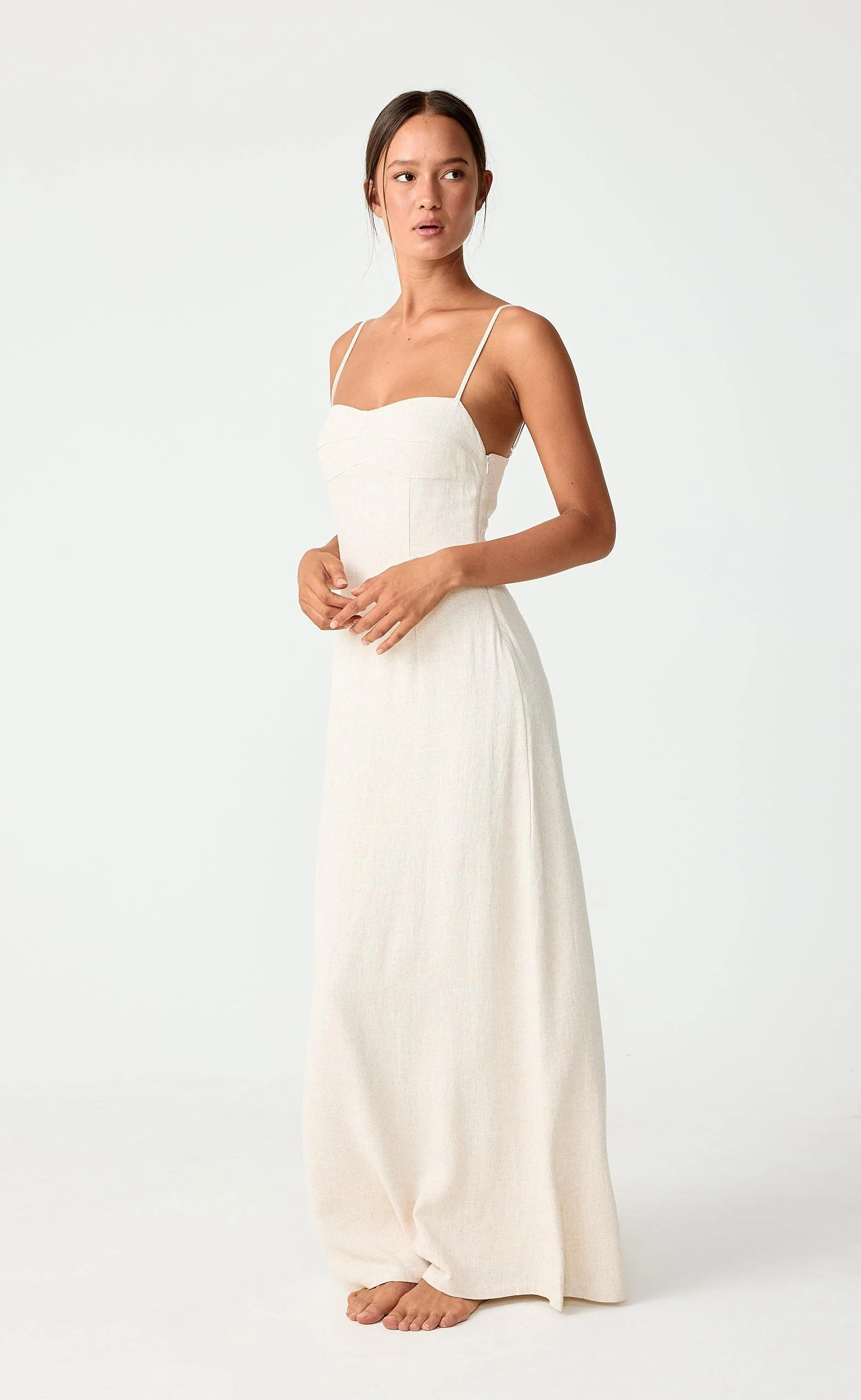 Selene Maxi Dress (Natural) - Image 3