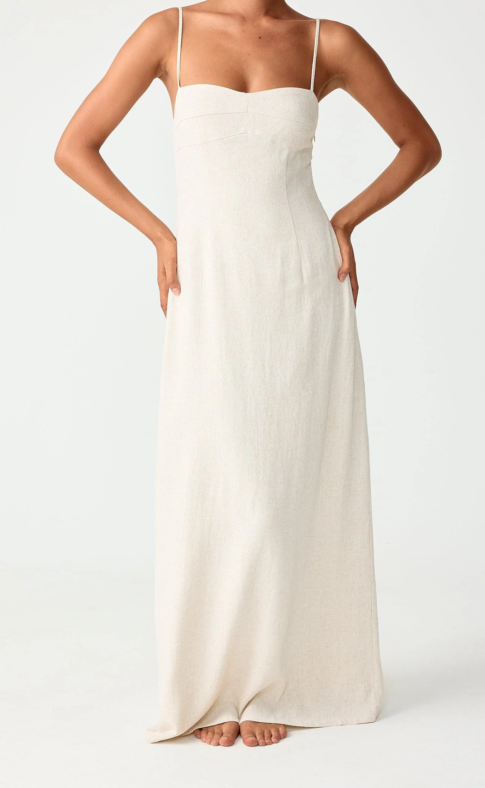 Selene Maxi Dress (Natural) - Image 4