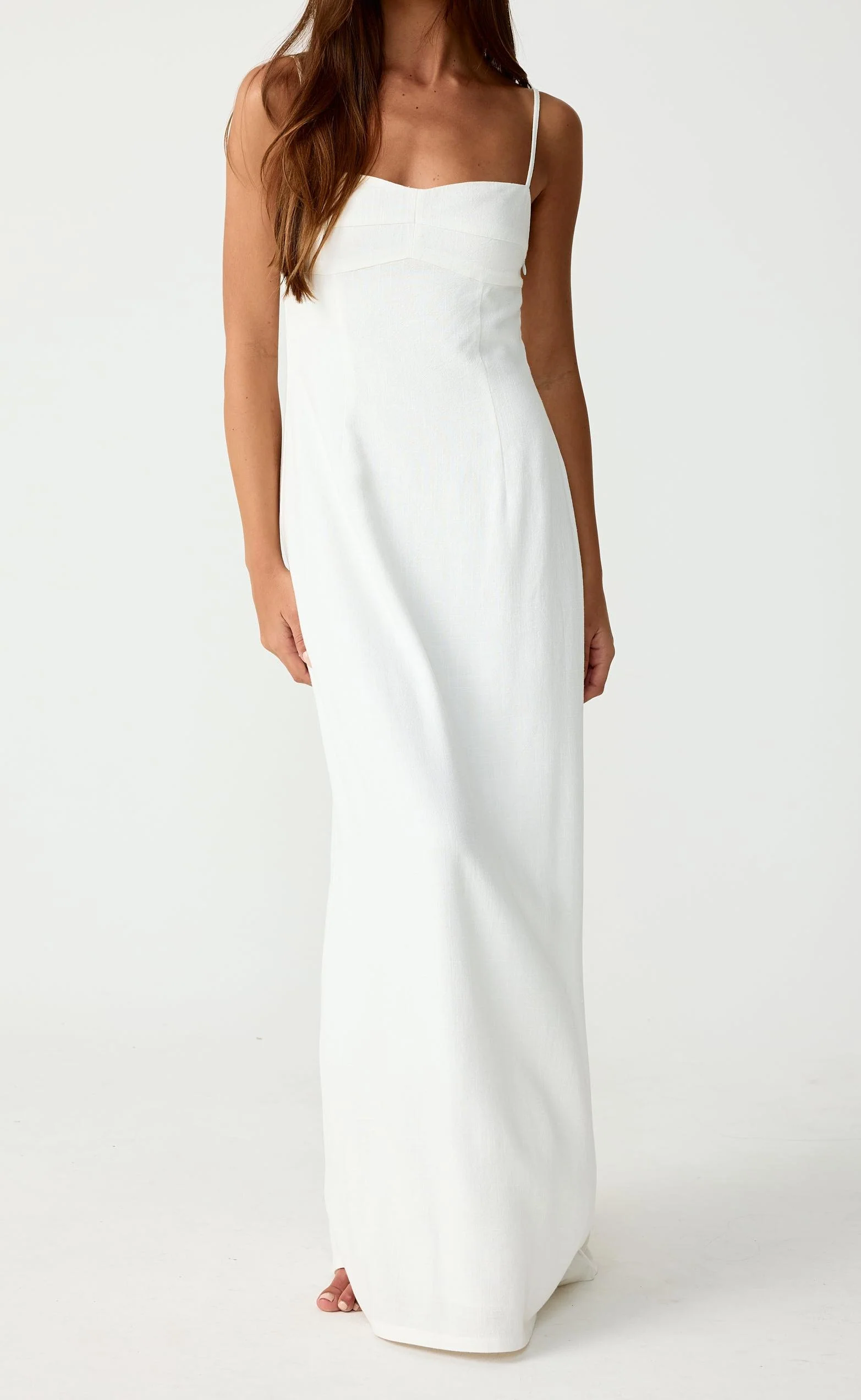 Selene Maxi Dress (White) - Image 5