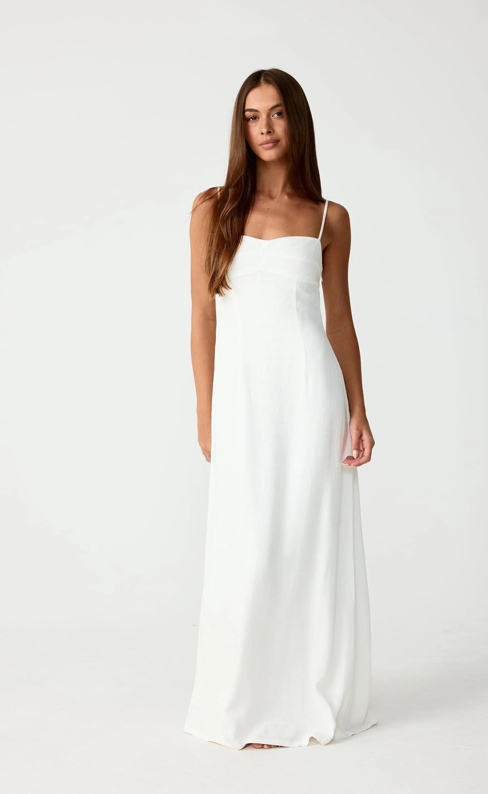 Selene Maxi Dress (White) - Image 6