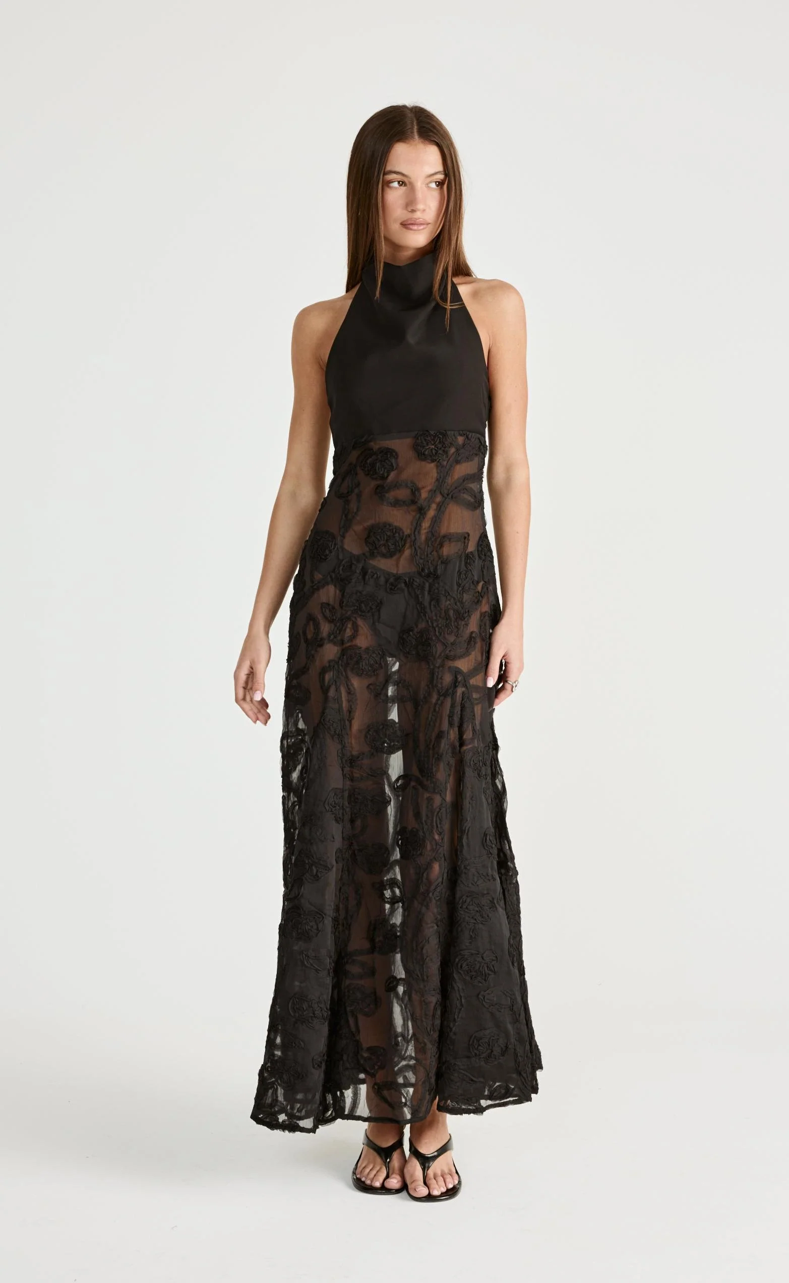 Serendipity Maxi Dress (Black) - Image 3