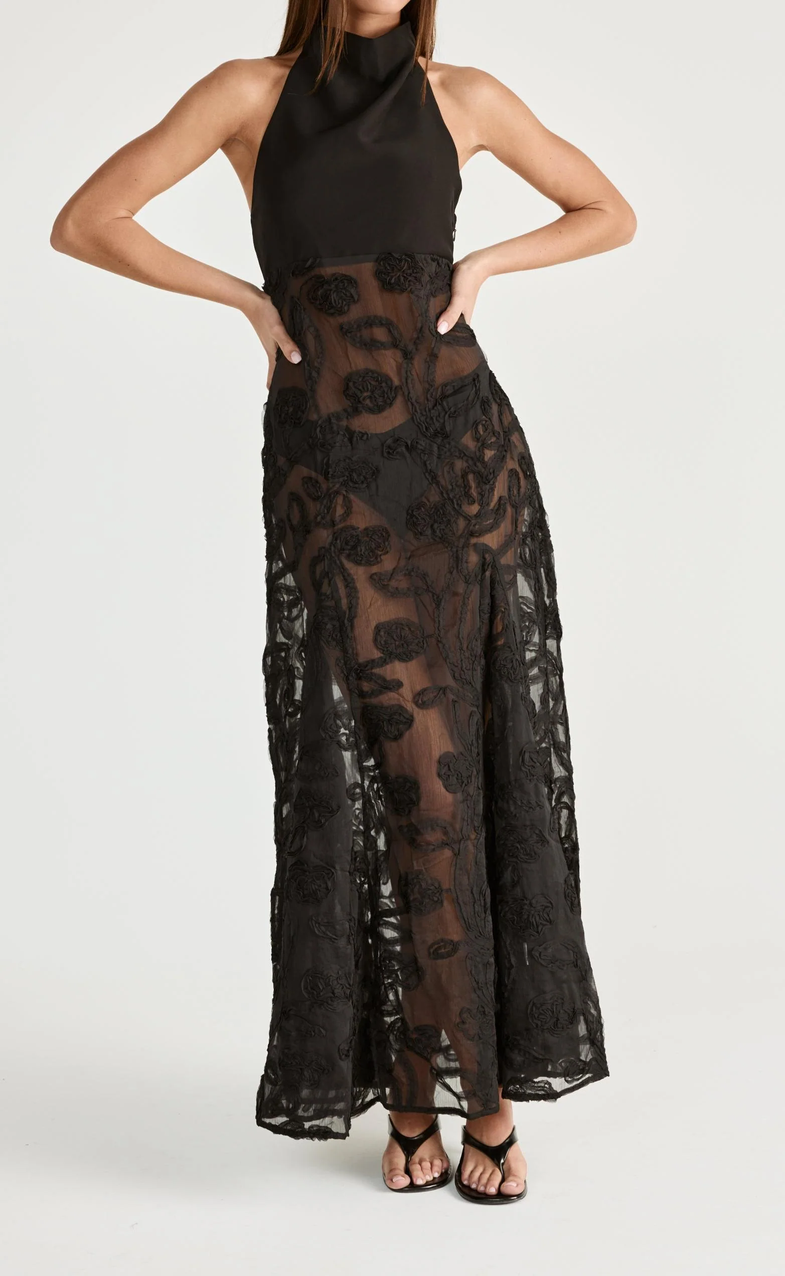 Serendipity Maxi Dress (Black) - Image 5