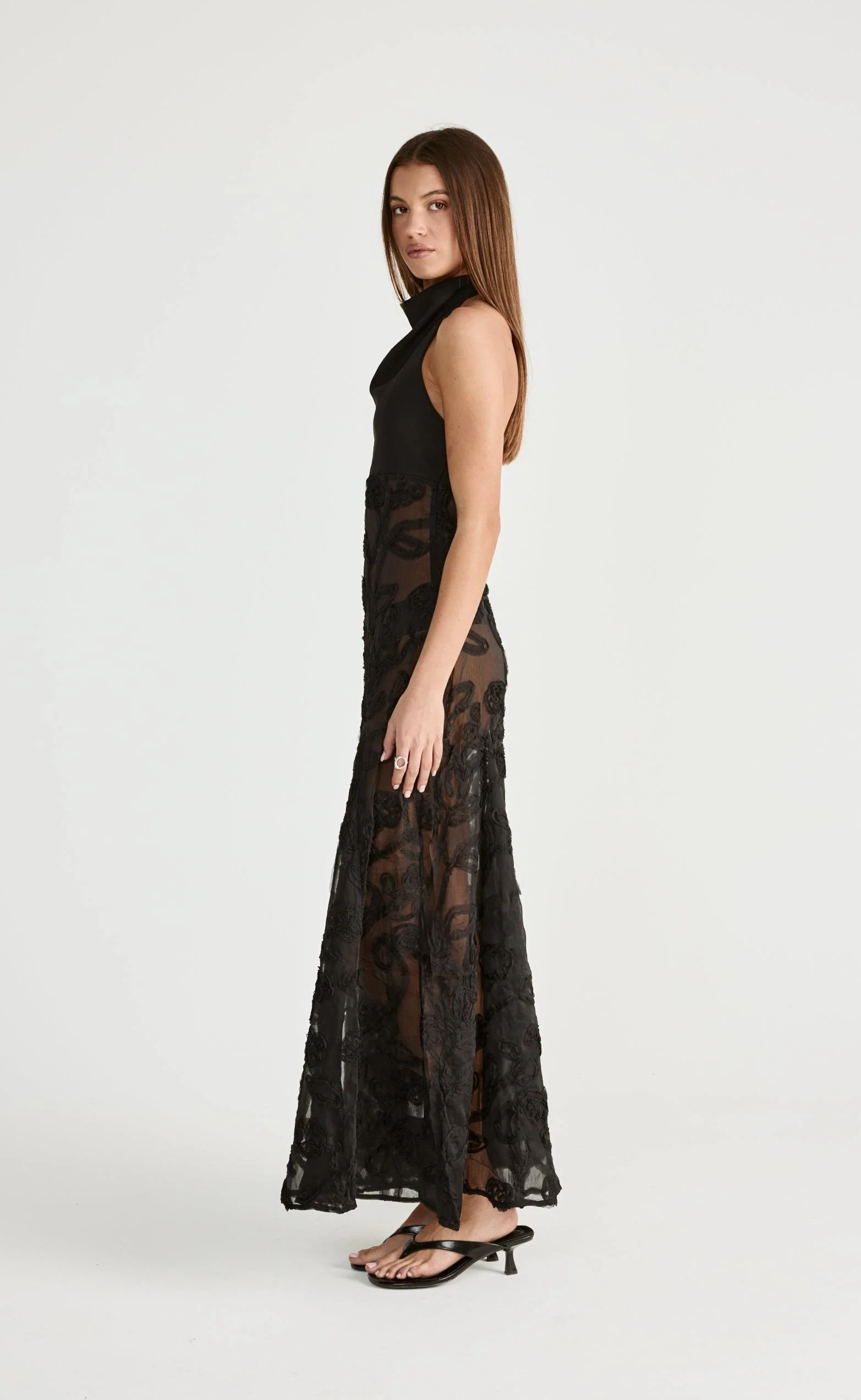 Serendipity Maxi Dress (Black) - Image 6