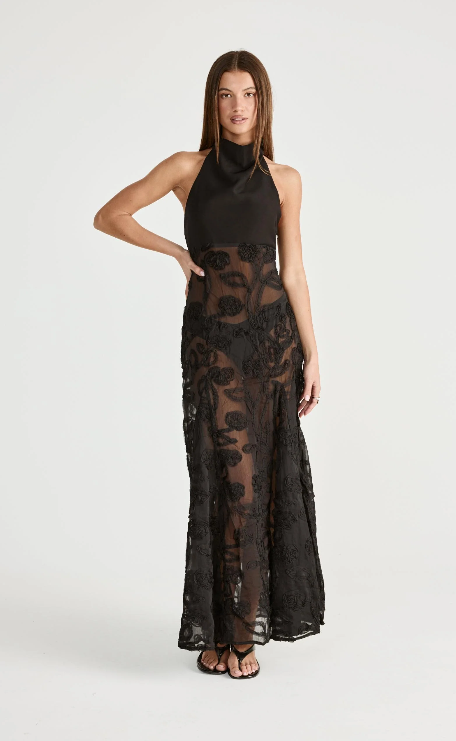 Serendipity Maxi Dress (Black) - Image 7