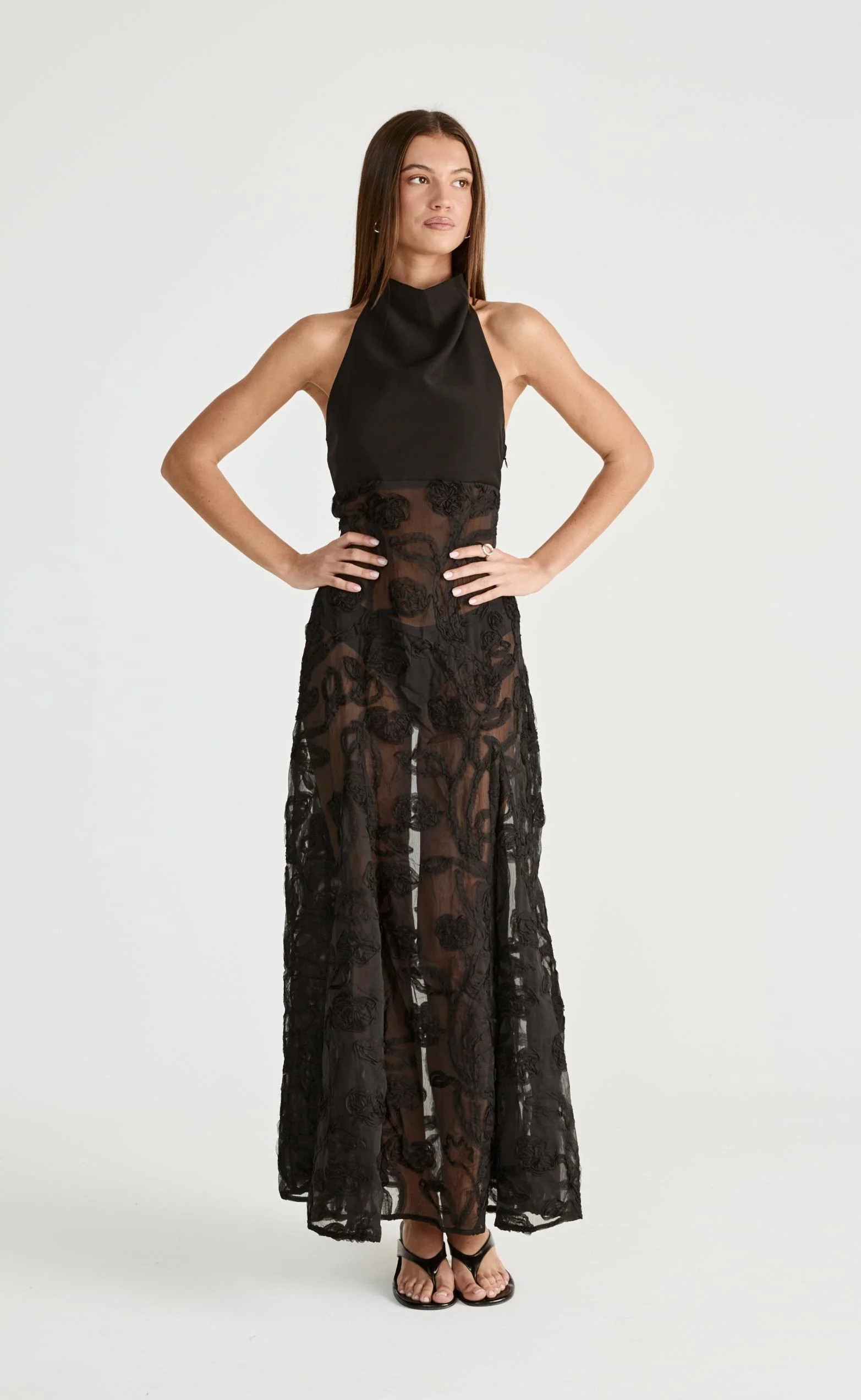 Serendipity Maxi Dress (Black) - Image 8