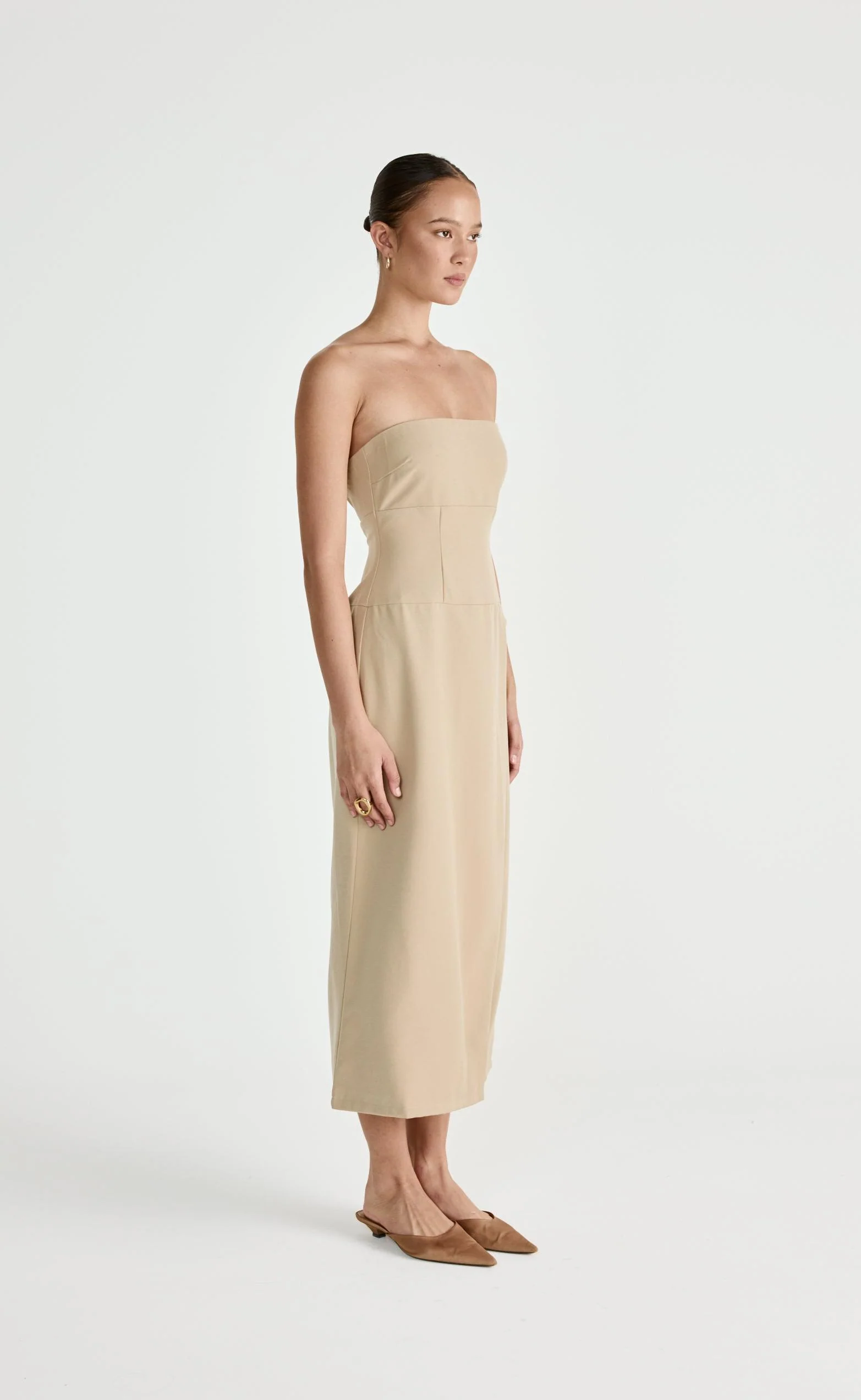 Shea Midi Dress (Honey) - Image 2