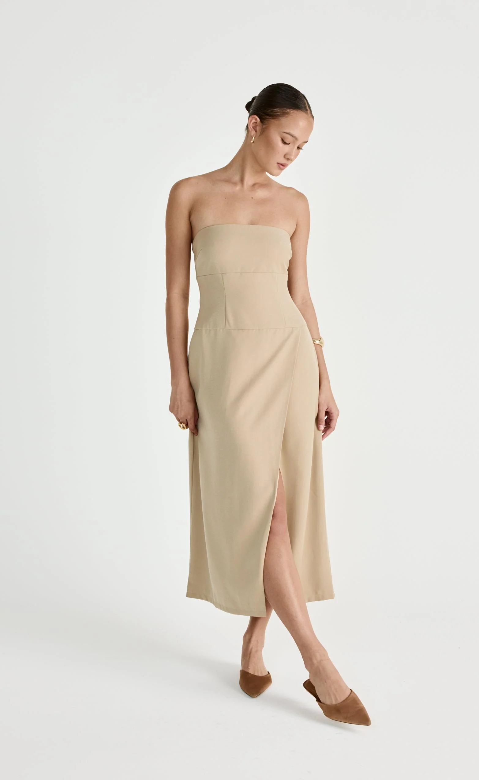 Shea Midi Dress (Honey) - Image 3