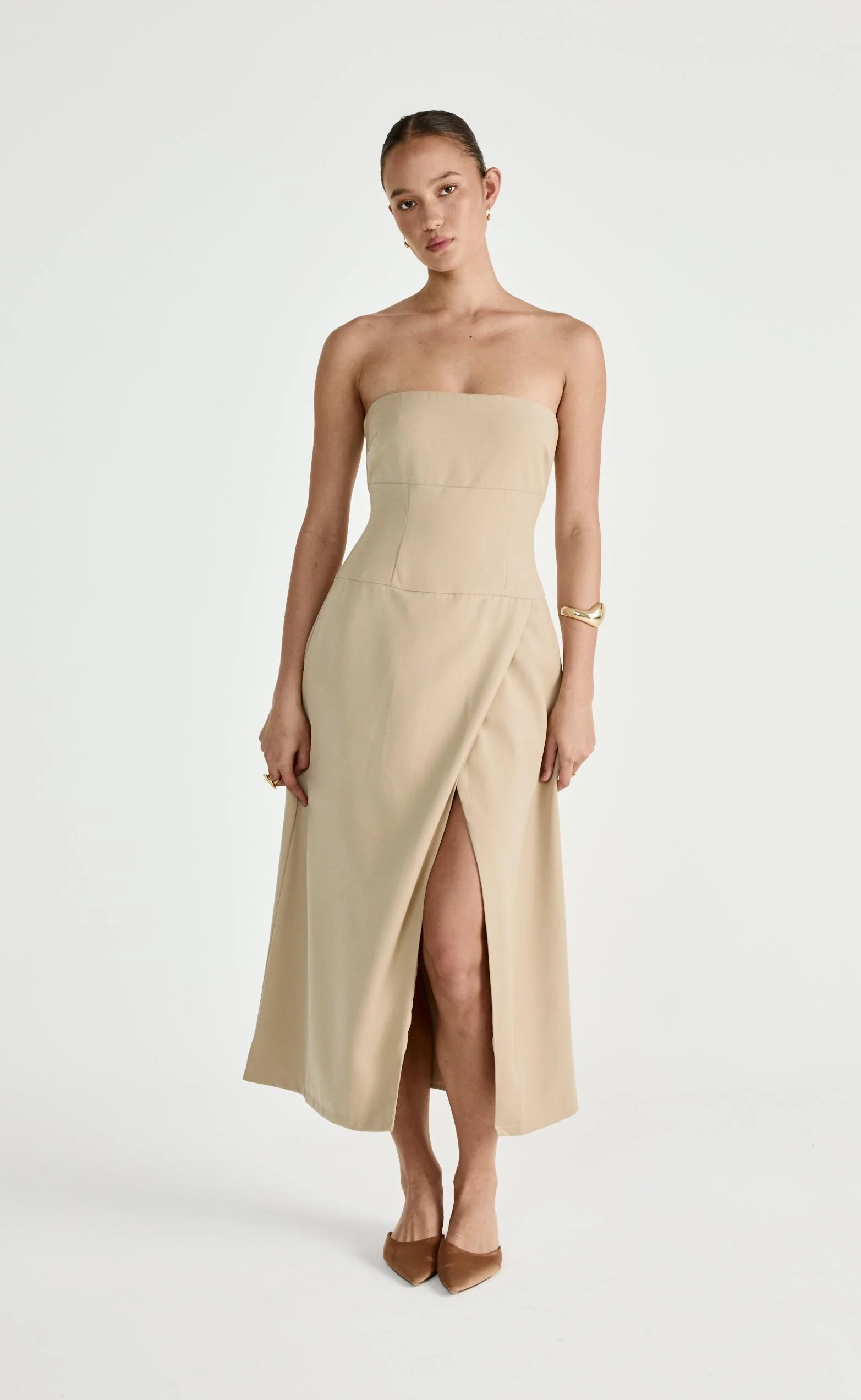 Shea Midi Dress (Honey) - Image 5