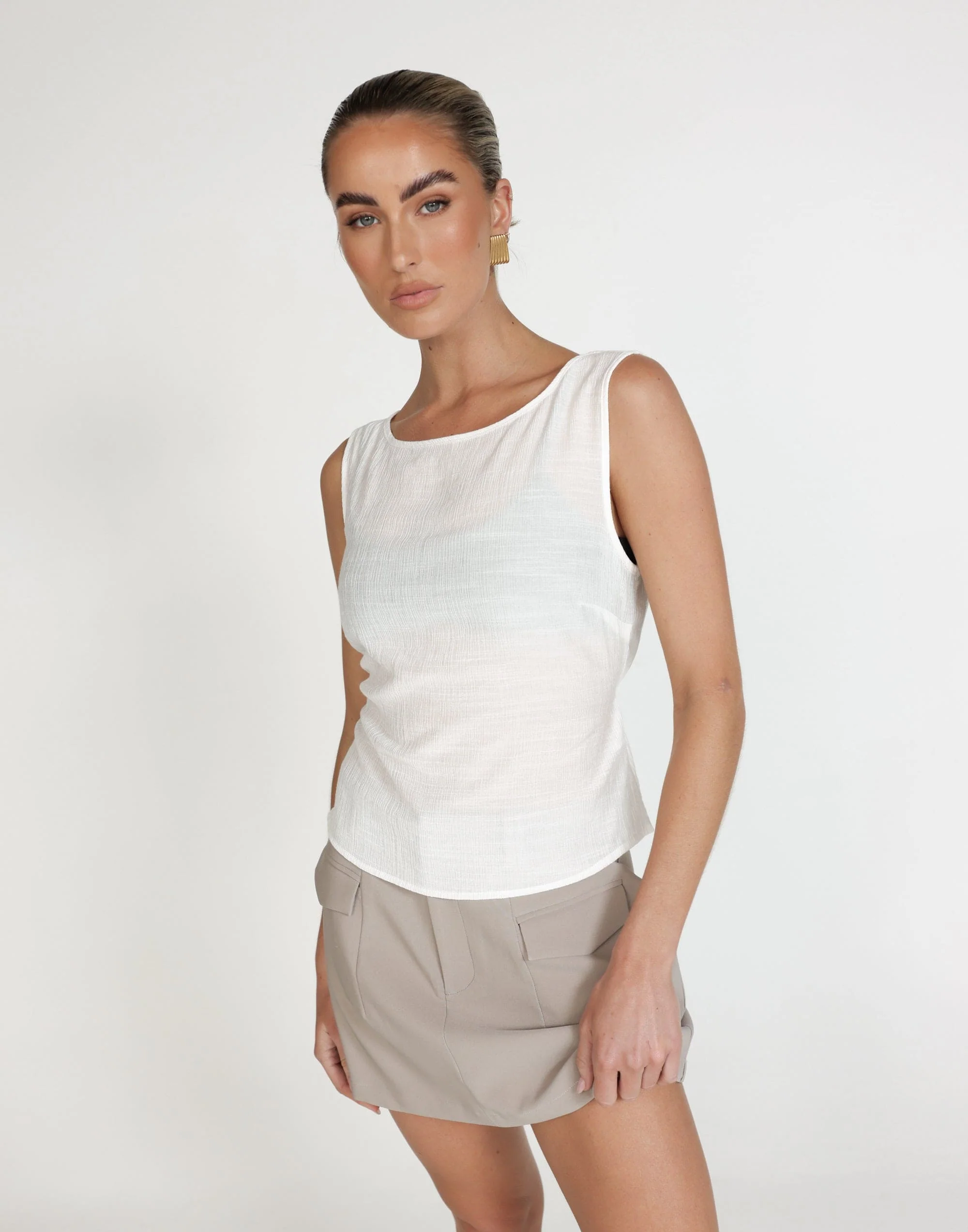 Sherin Mini Skirt (Ash) - Image 4