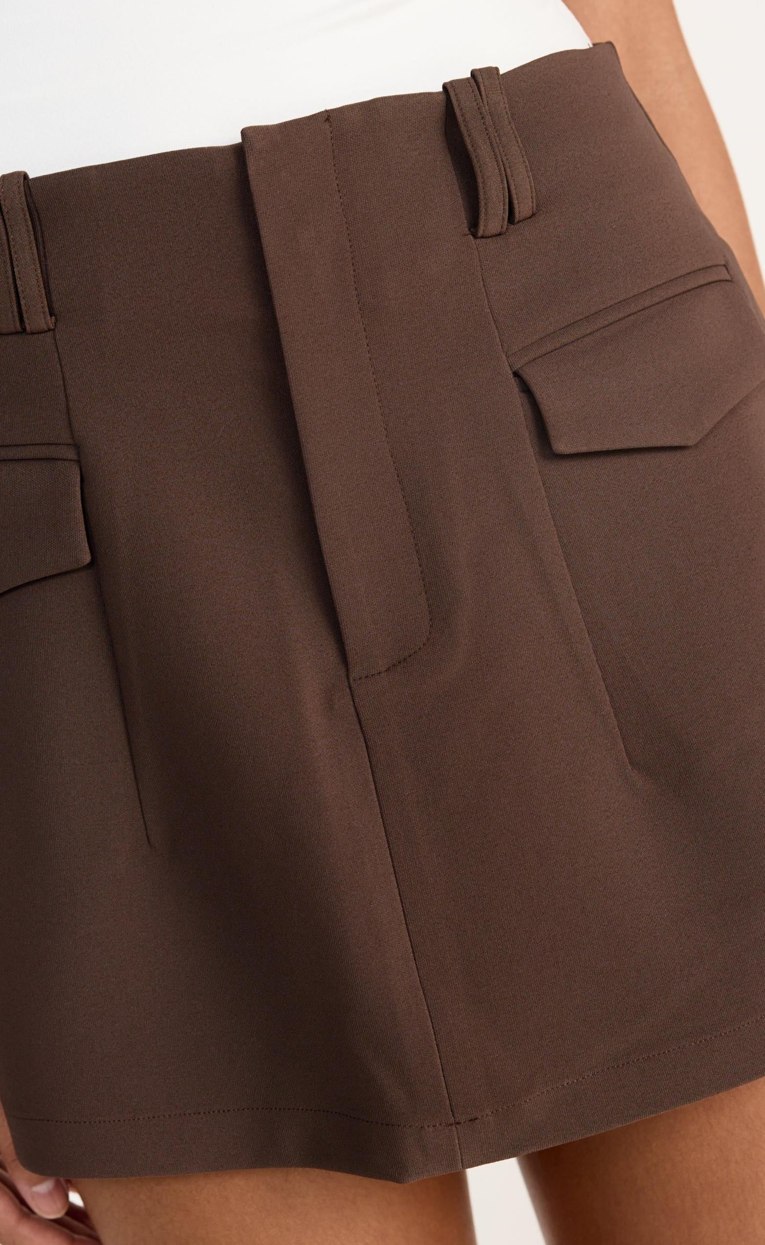 Sherin Mini Skirt (Chocolate) - Image 9