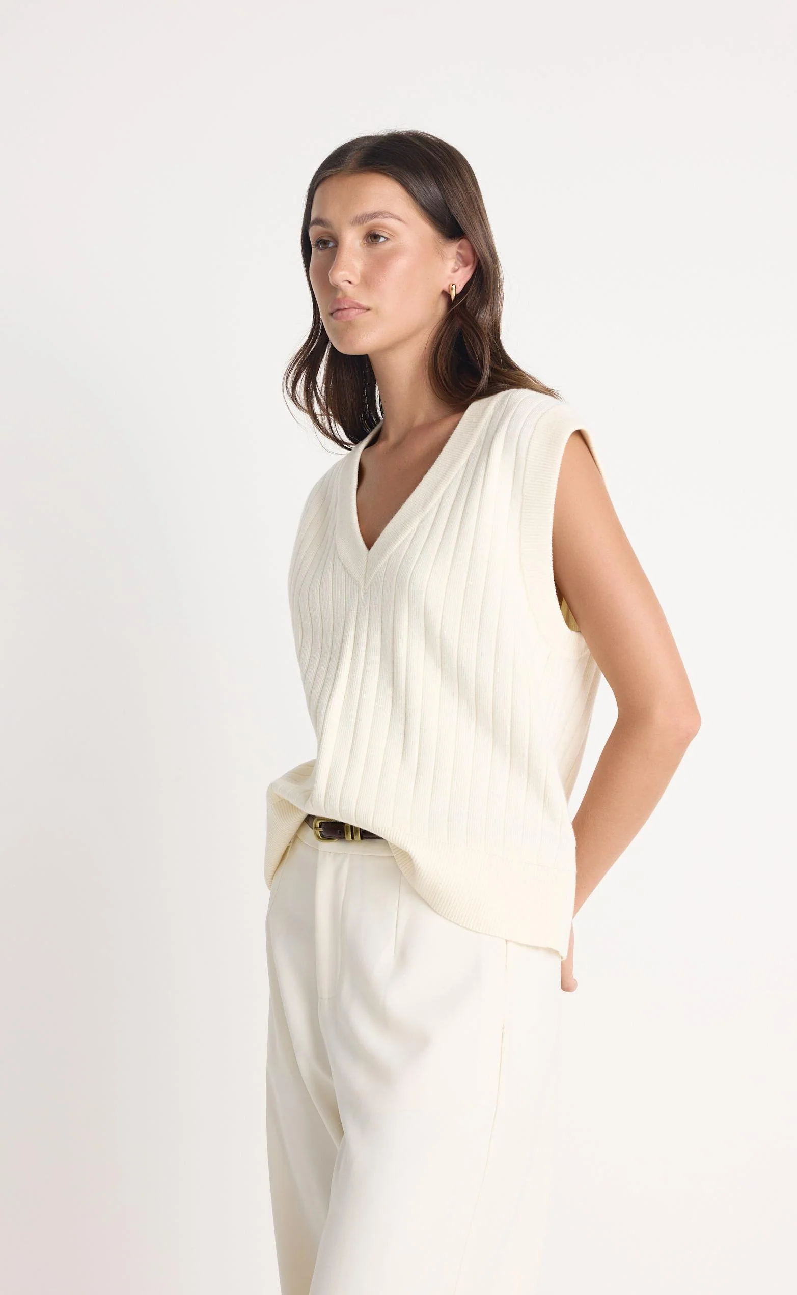 Silvana Vest (Off White) - Image 10