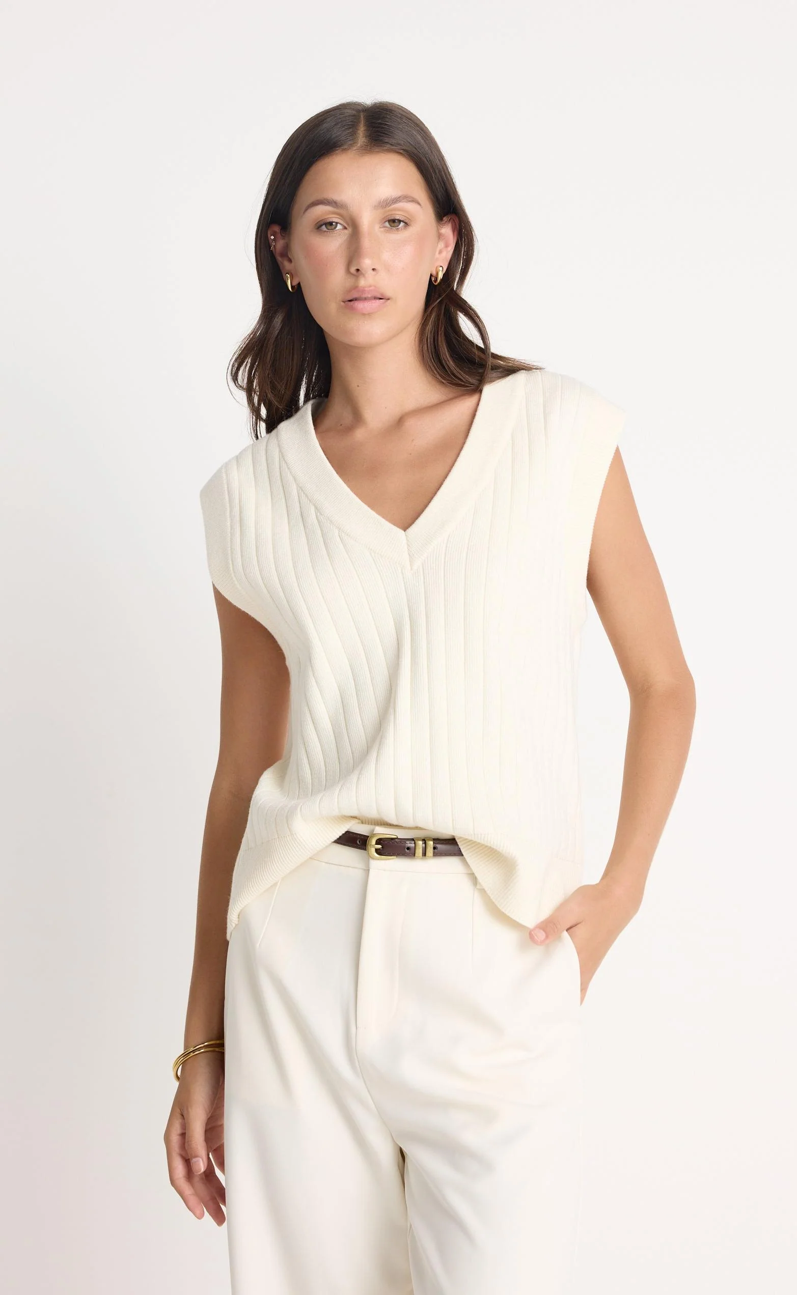 Silvana Vest (Off White) - Image 6