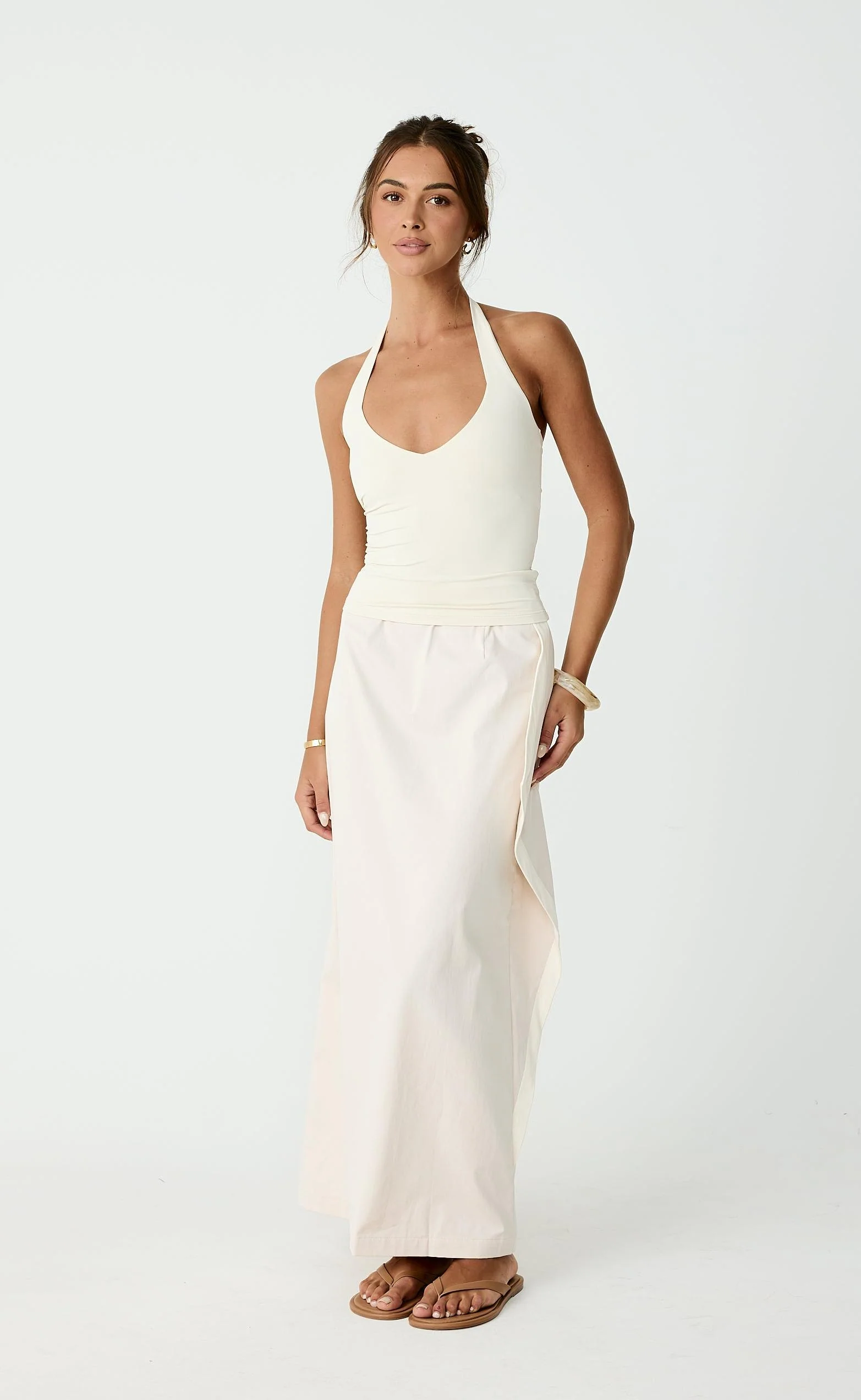 Sizzling Maxi Skirt (Iced Coffee) - Image 4