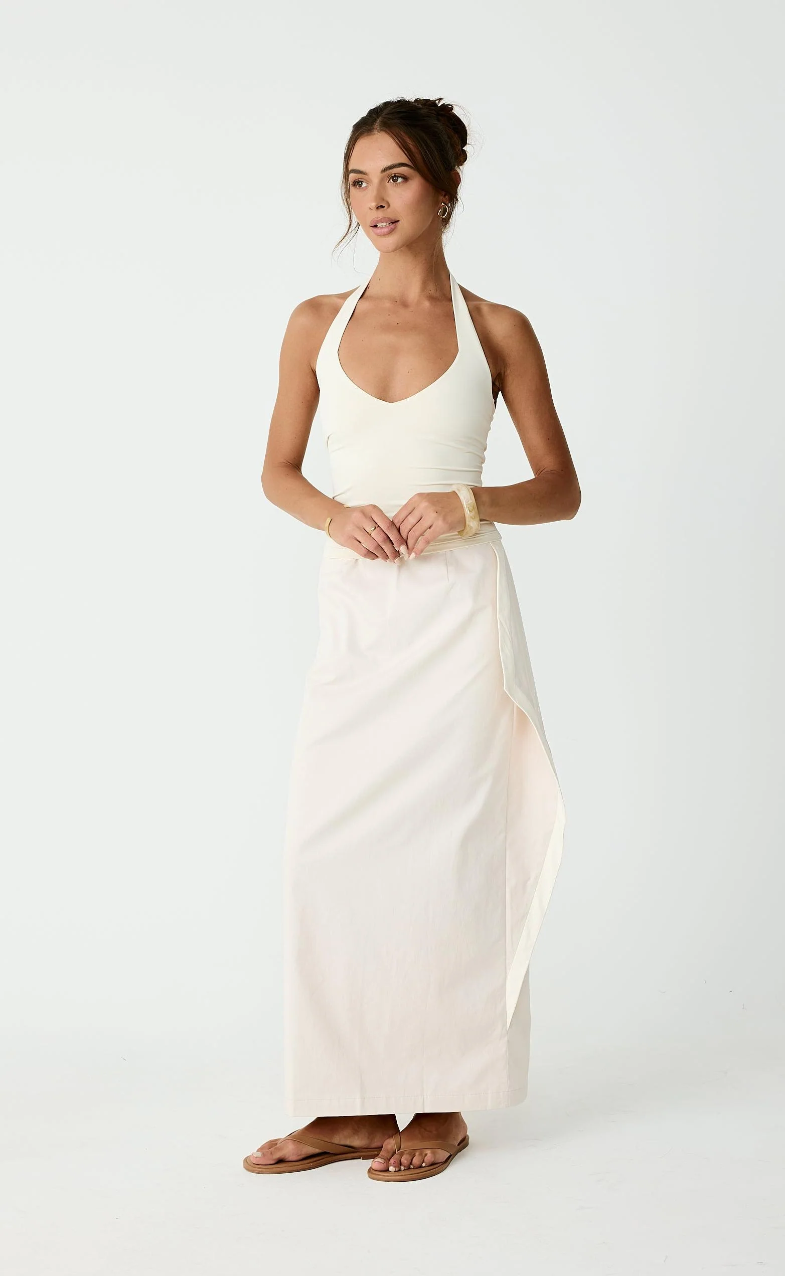 Sizzling Maxi Skirt (Iced Coffee) - Image 5