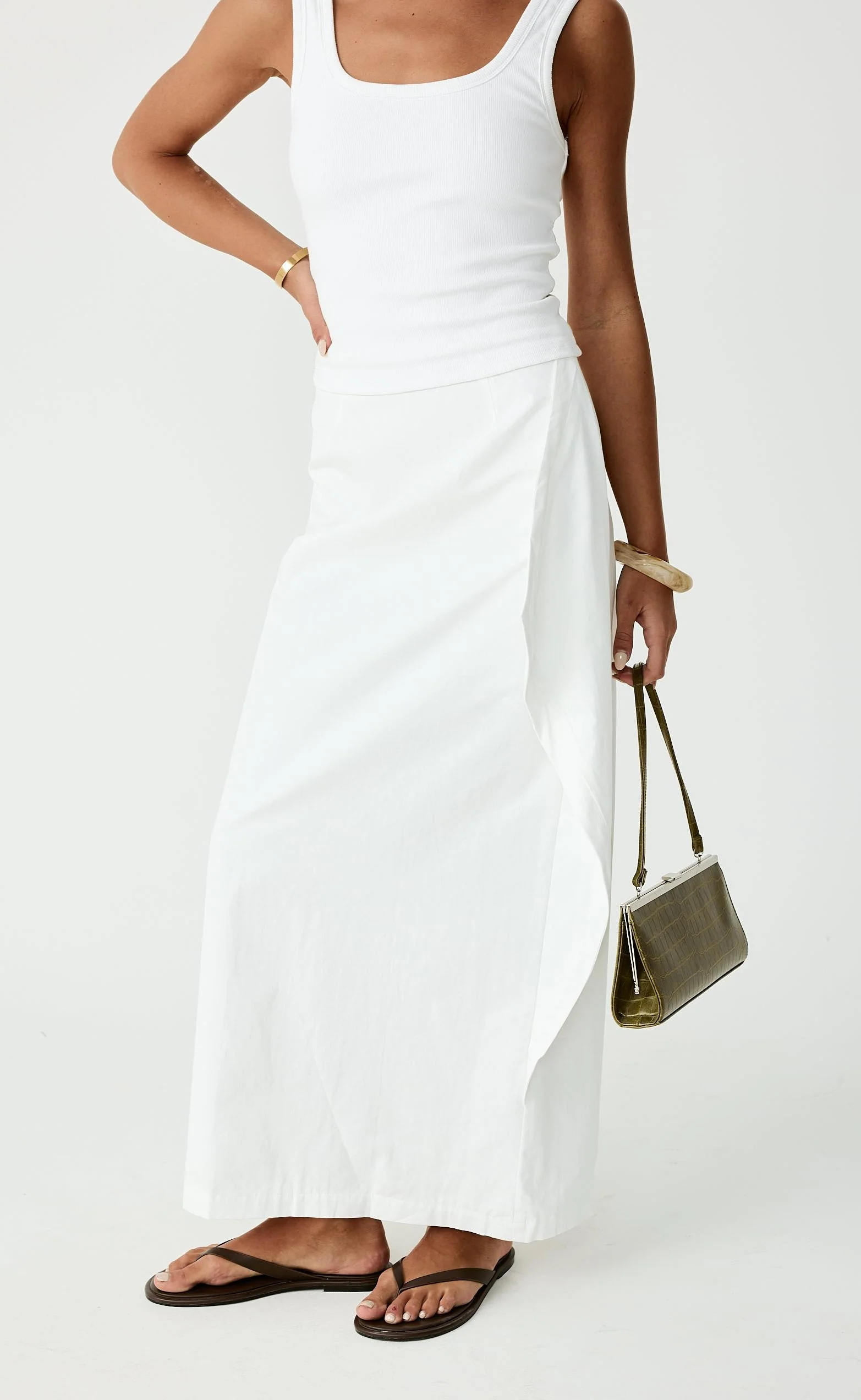 Sizzling Maxi Skirt (Off White) - Image 3