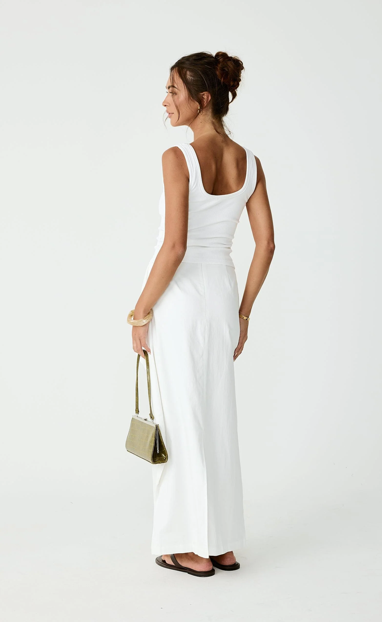 Sizzling Maxi Skirt (Off White) - Image 4