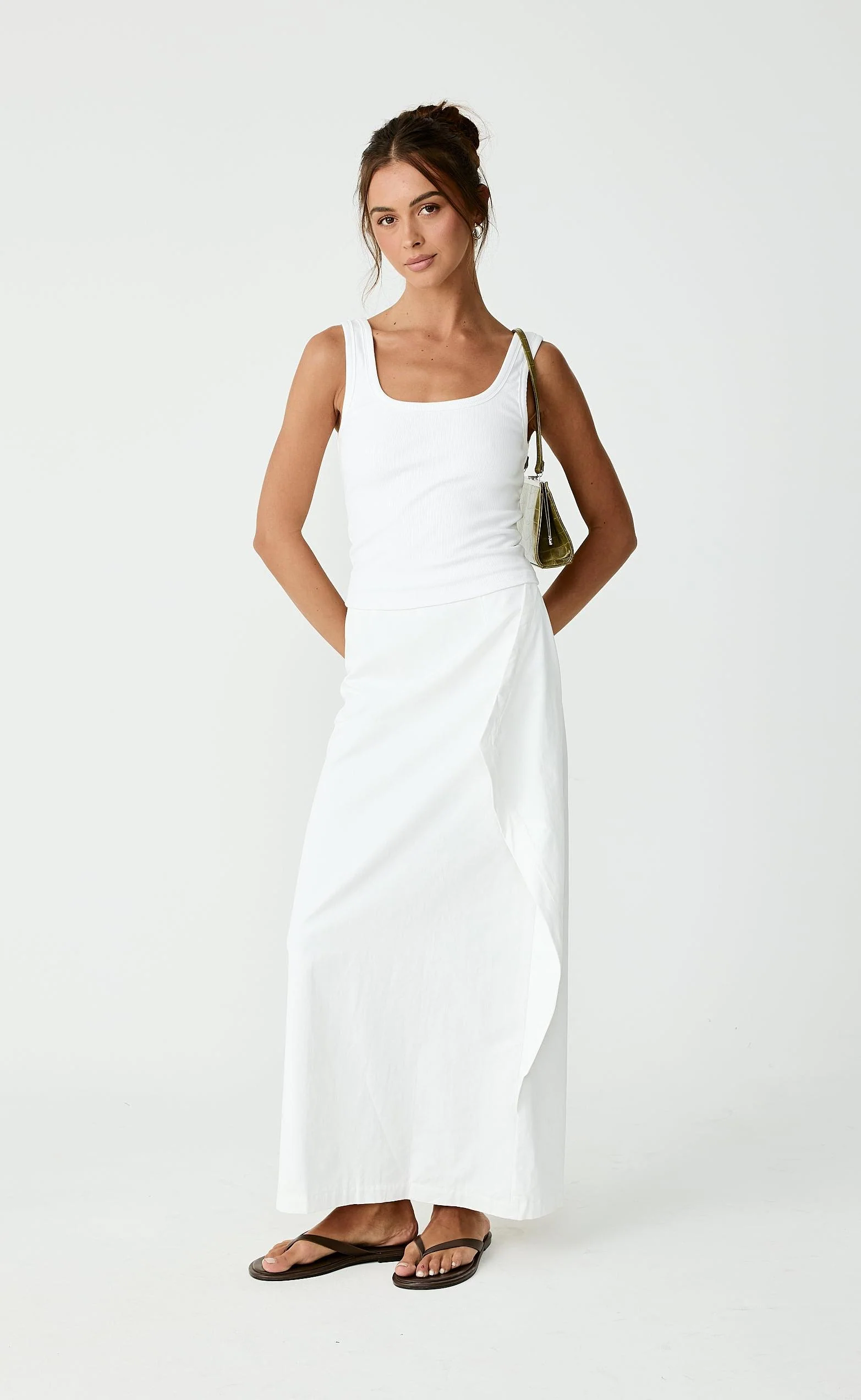 Sizzling Maxi Skirt (Off White) - Image 5