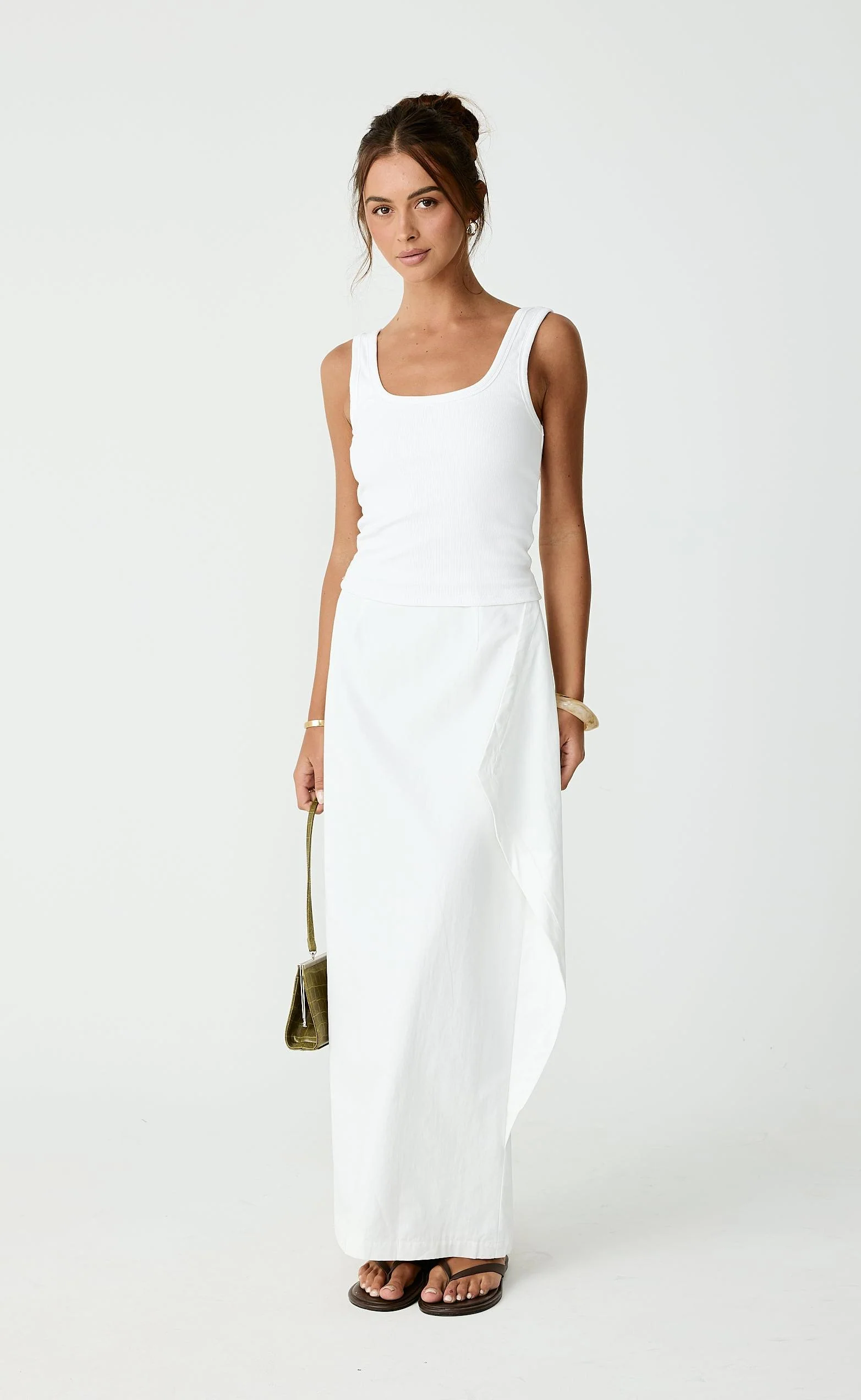 Sizzling Maxi Skirt (Off White) - Image 6