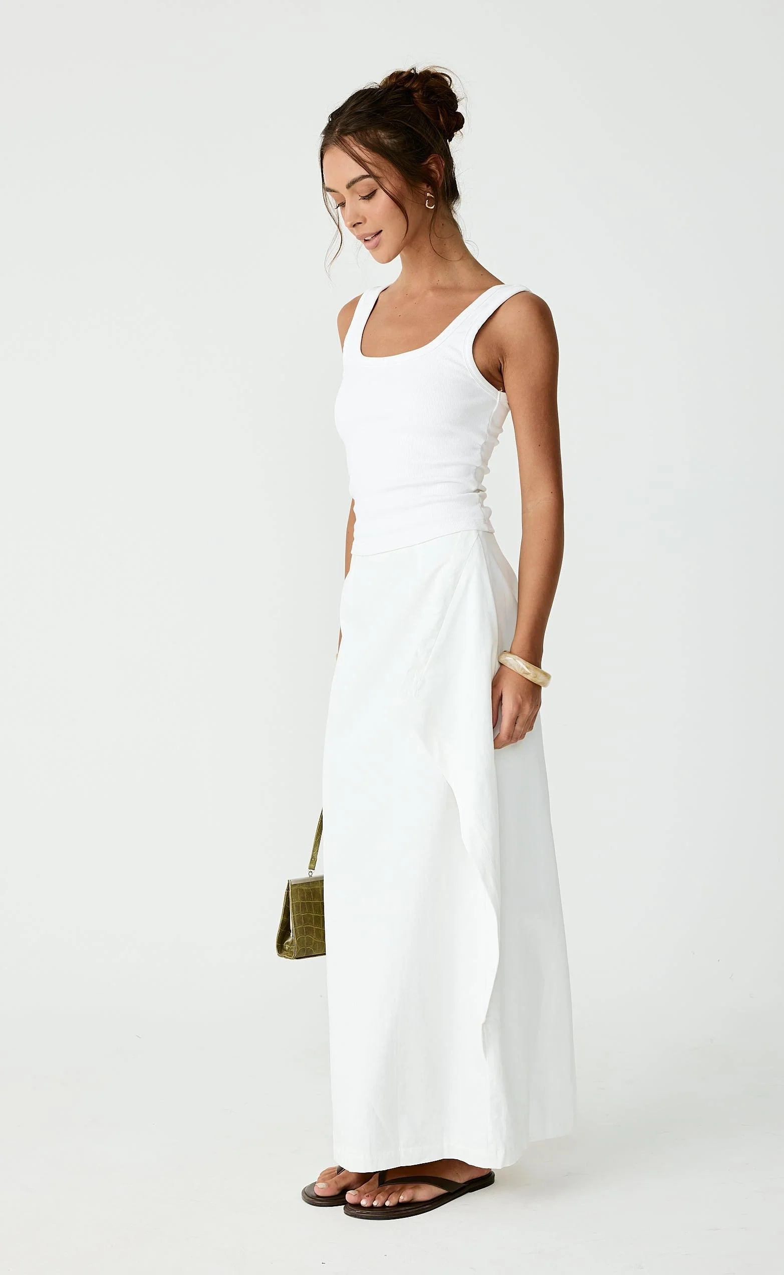 Sizzling Maxi Skirt (Off White) - Image 7