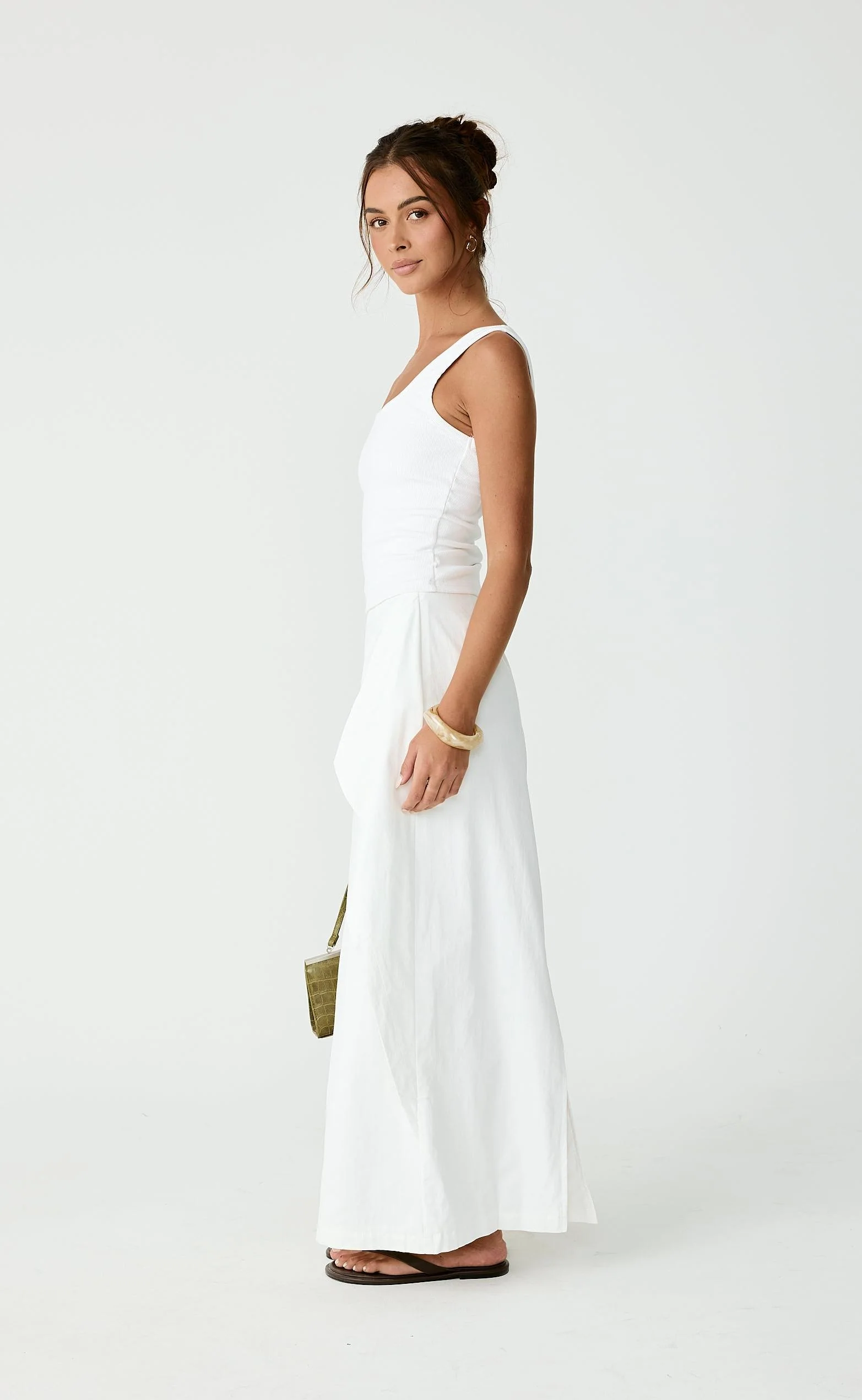 Sizzling Maxi Skirt (Off White) - Image 8
