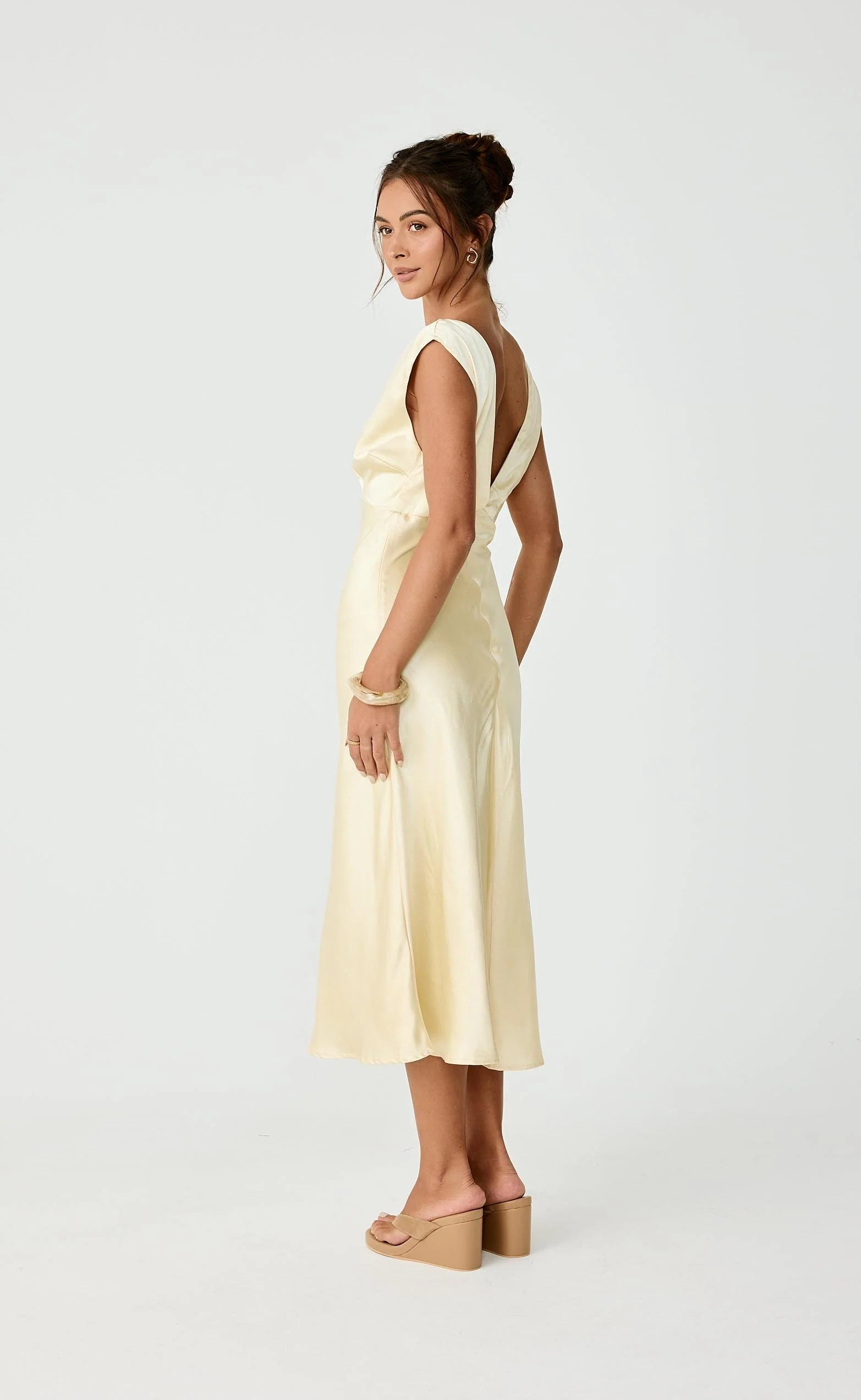Social Midi Dress (Lemon) - Image 2