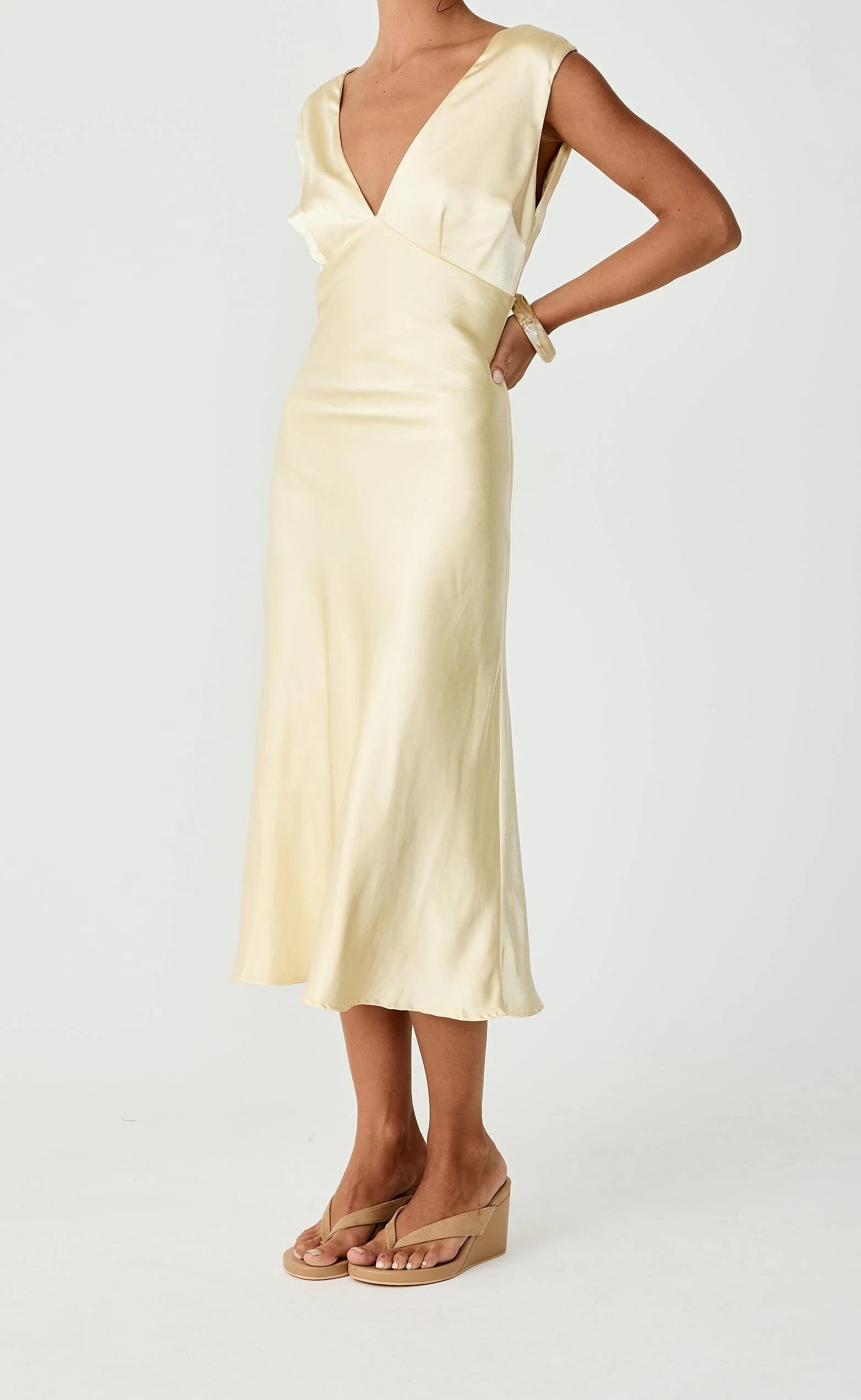 Social Midi Dress (Lemon) - Image 5