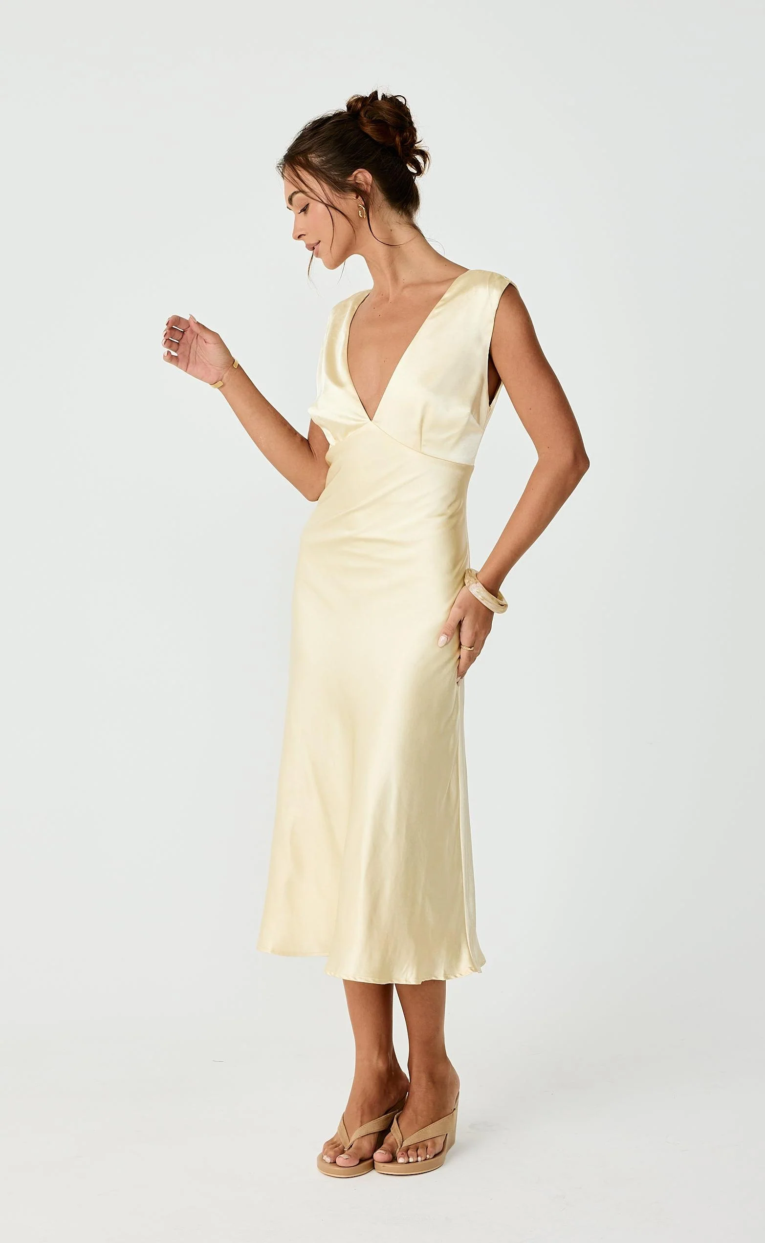 Social Midi Dress (Lemon) - Image 6