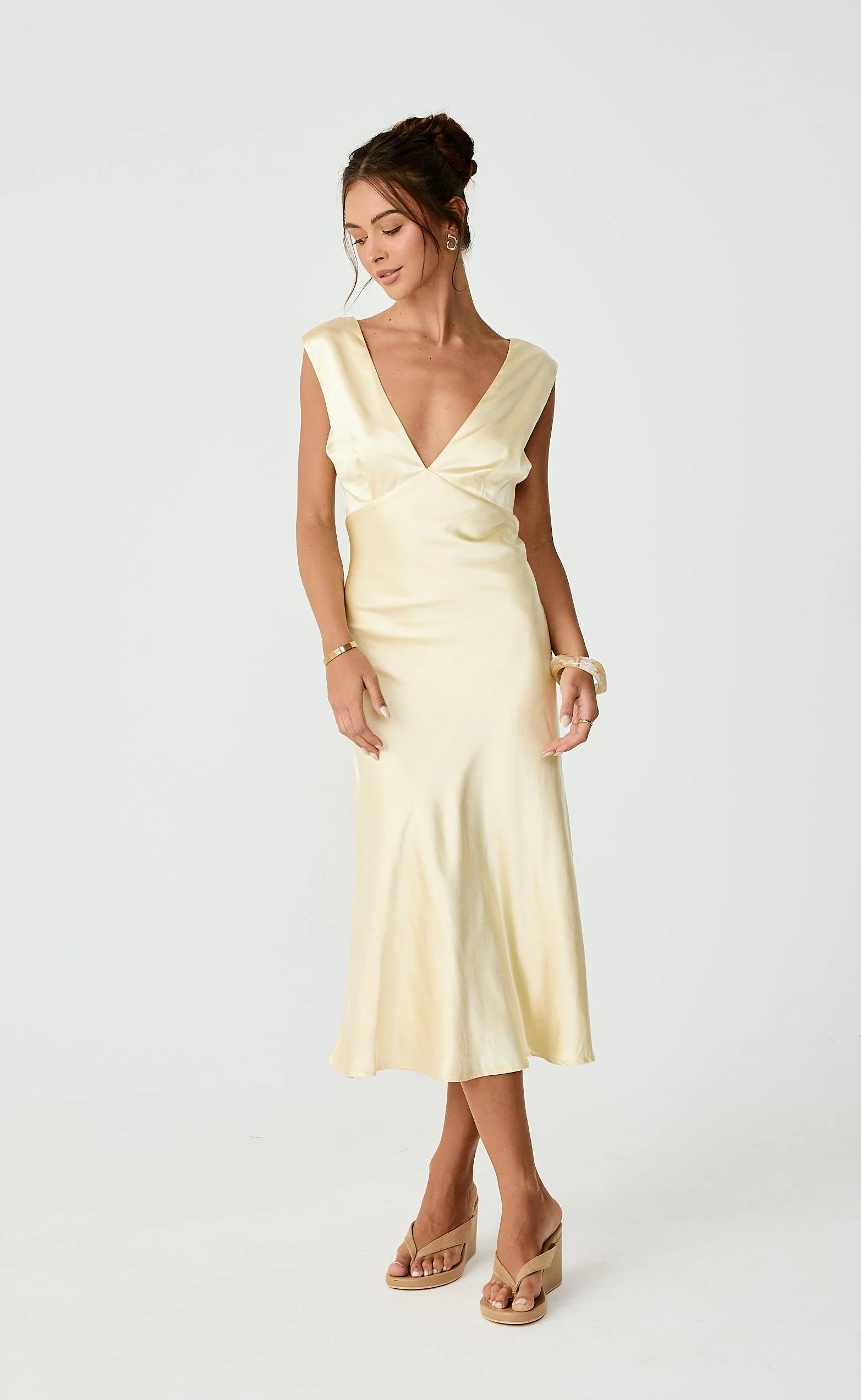 Social Midi Dress (Lemon) - Image 7