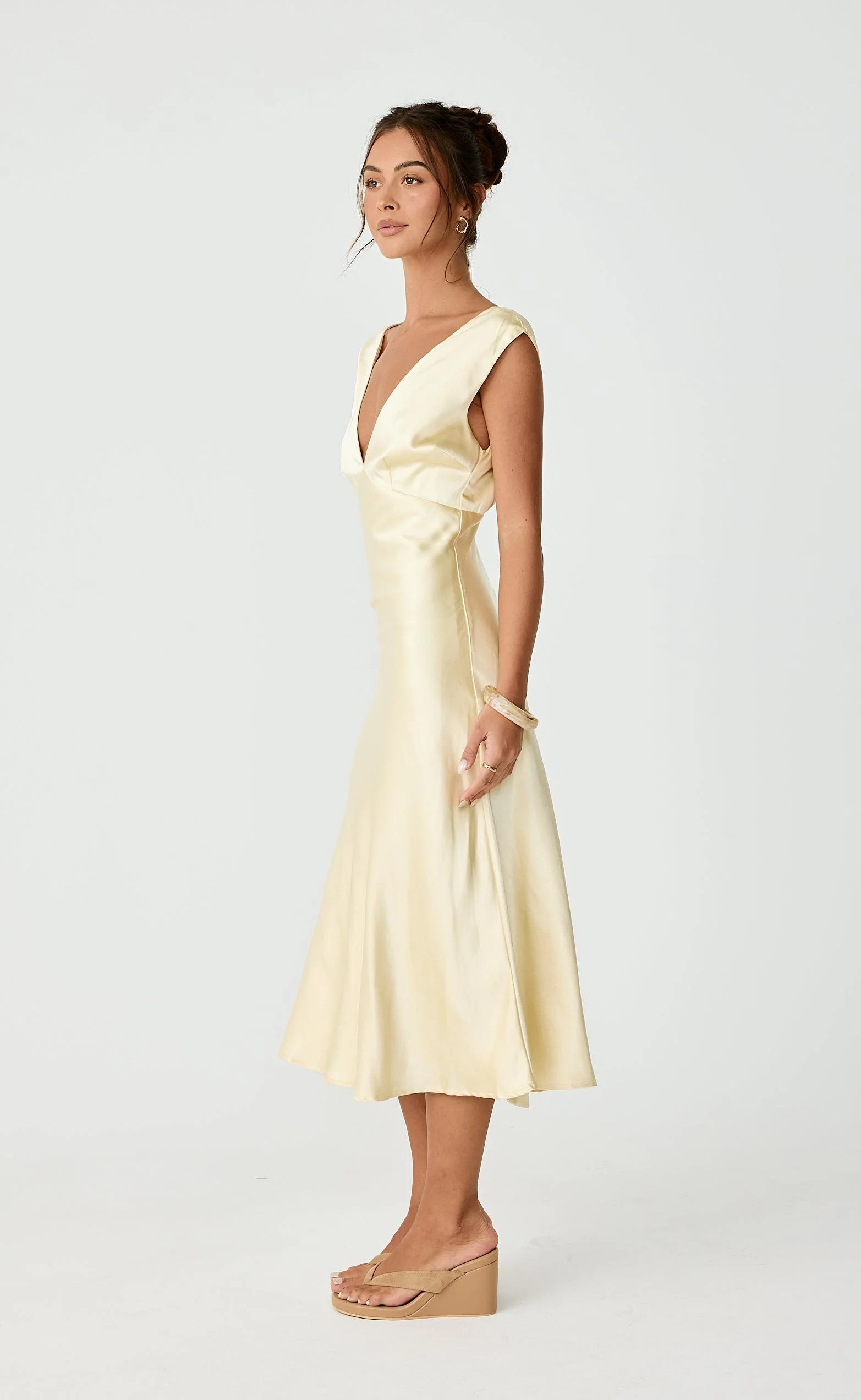 Social Midi Dress (Lemon) - Image 8