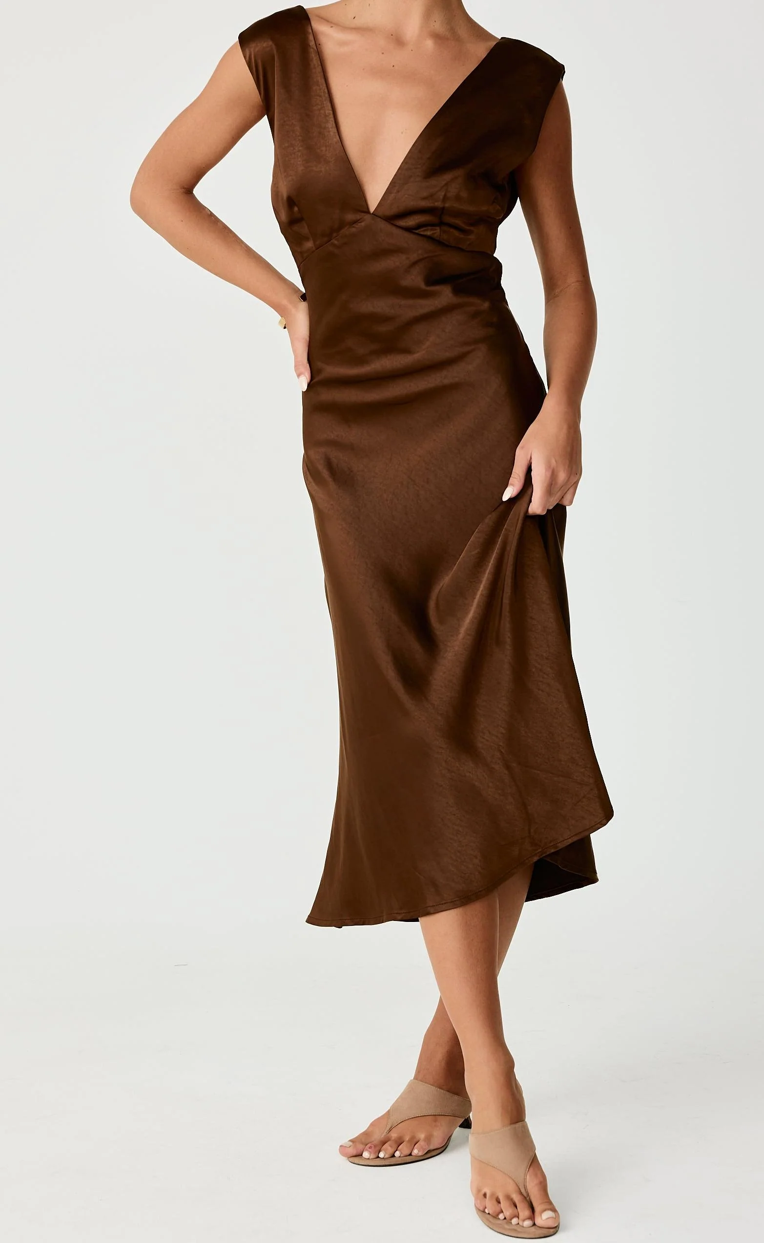 Social Midi Dress (Toffee) - Image 3