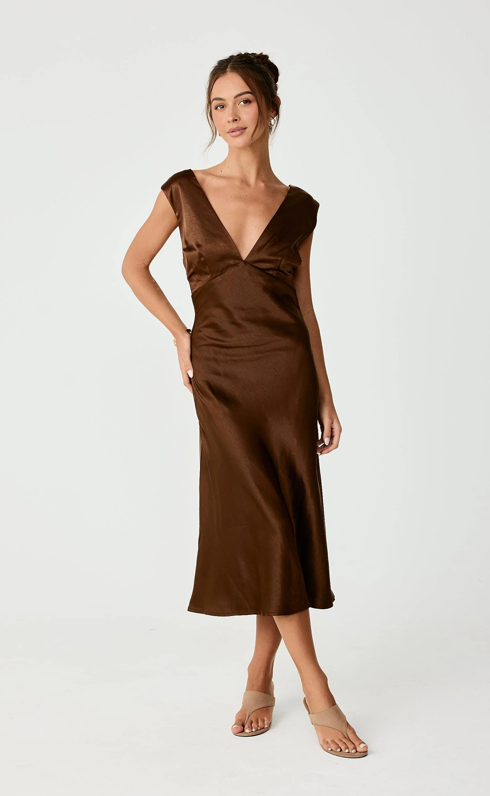 Social Midi Dress (Toffee) - Image 4