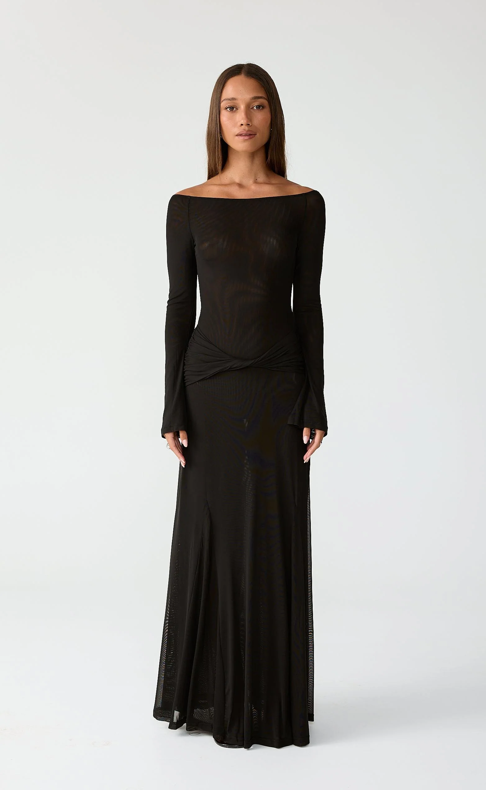 Soleil Maxi Dress (Black) - Image 4