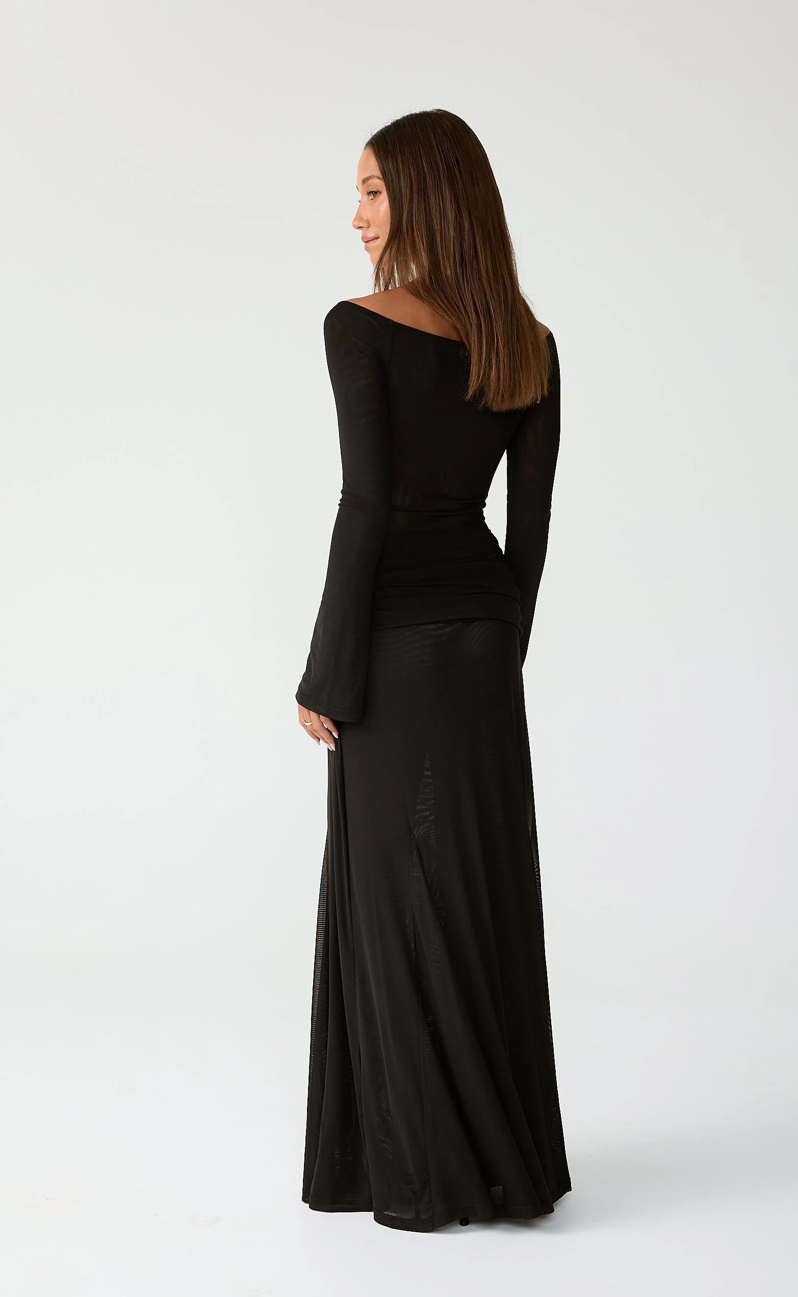 Soleil Maxi Dress (Black) - Image 7